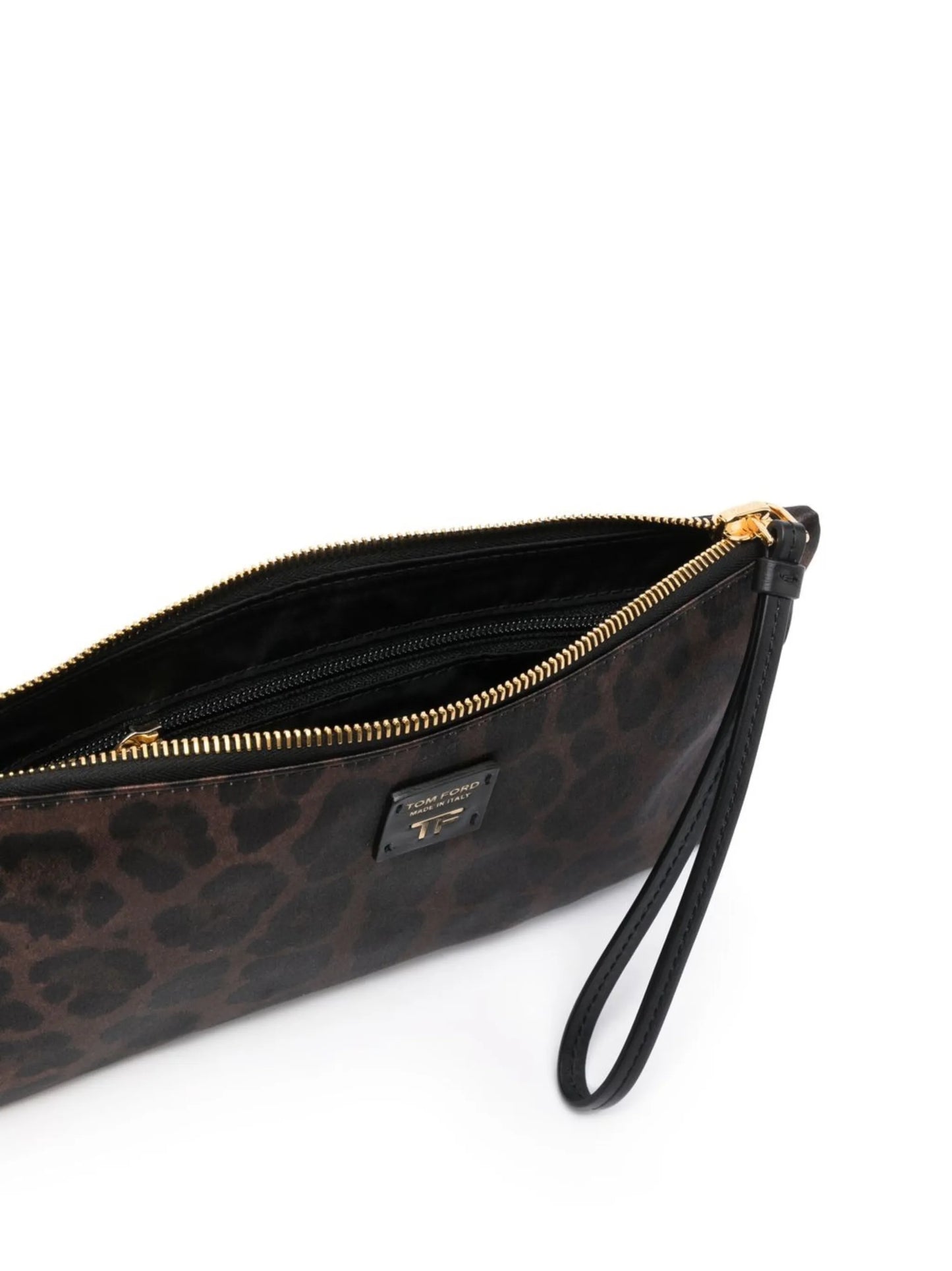 small leopard-print clutch bag