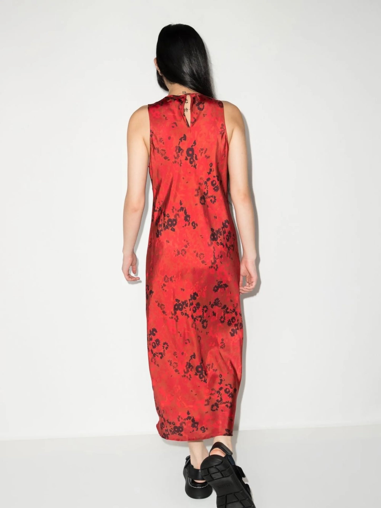 Valencia floral-print midi dress