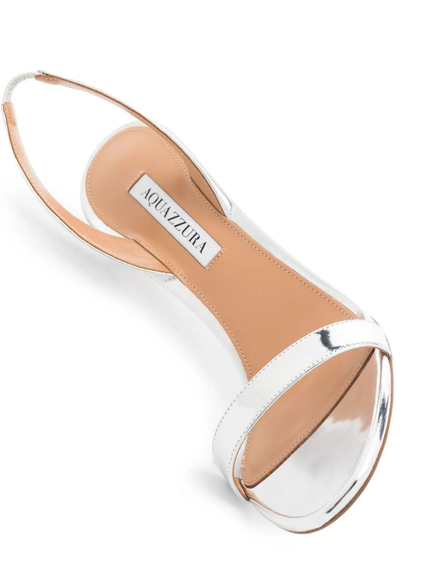 So Nude metallic slingback sandals