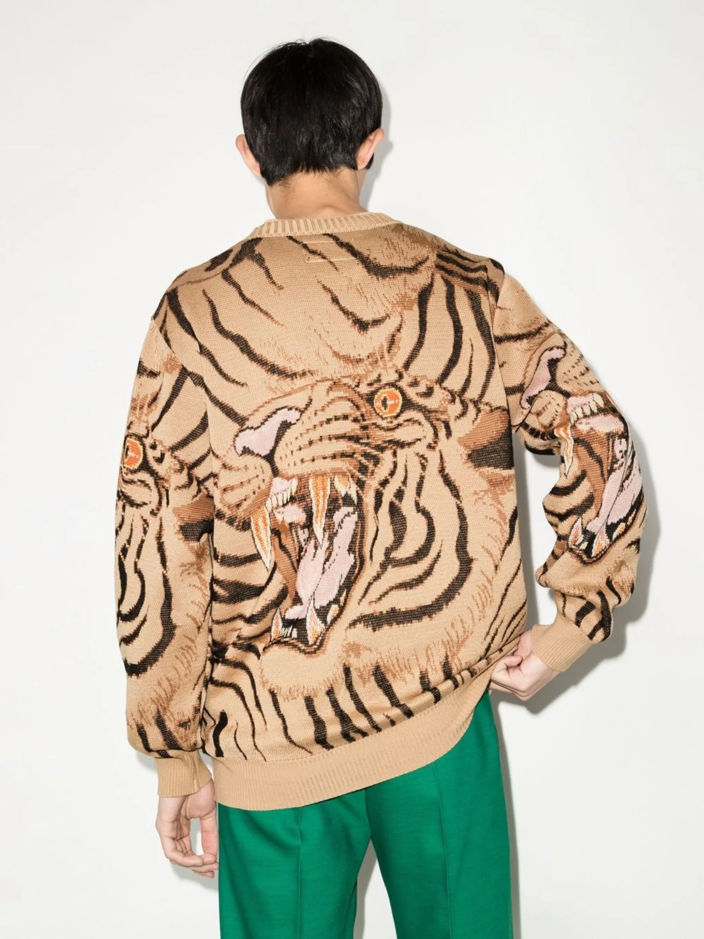 Timlehi knitted jacquard sweater