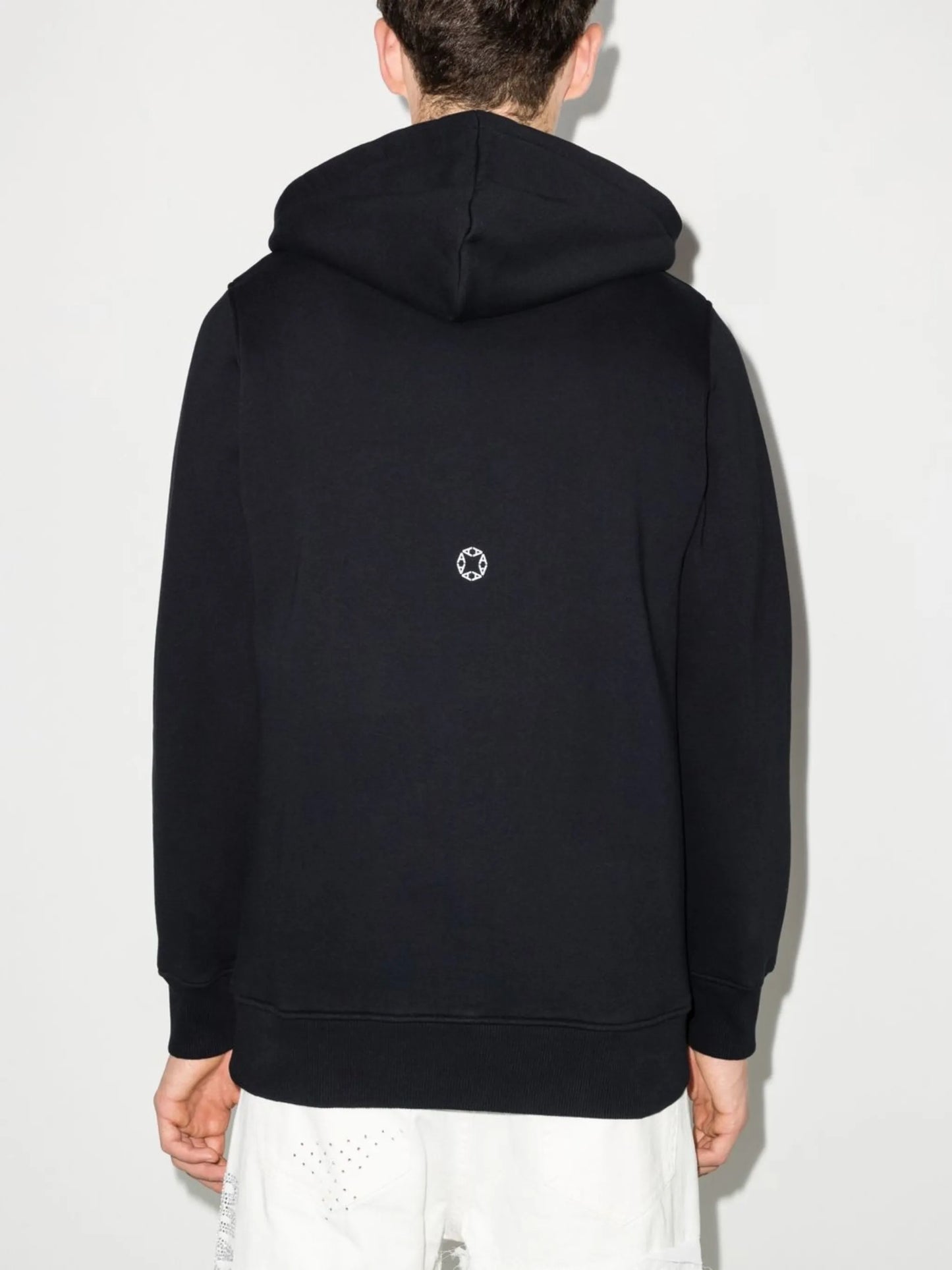 logo-print drawstring hoodie