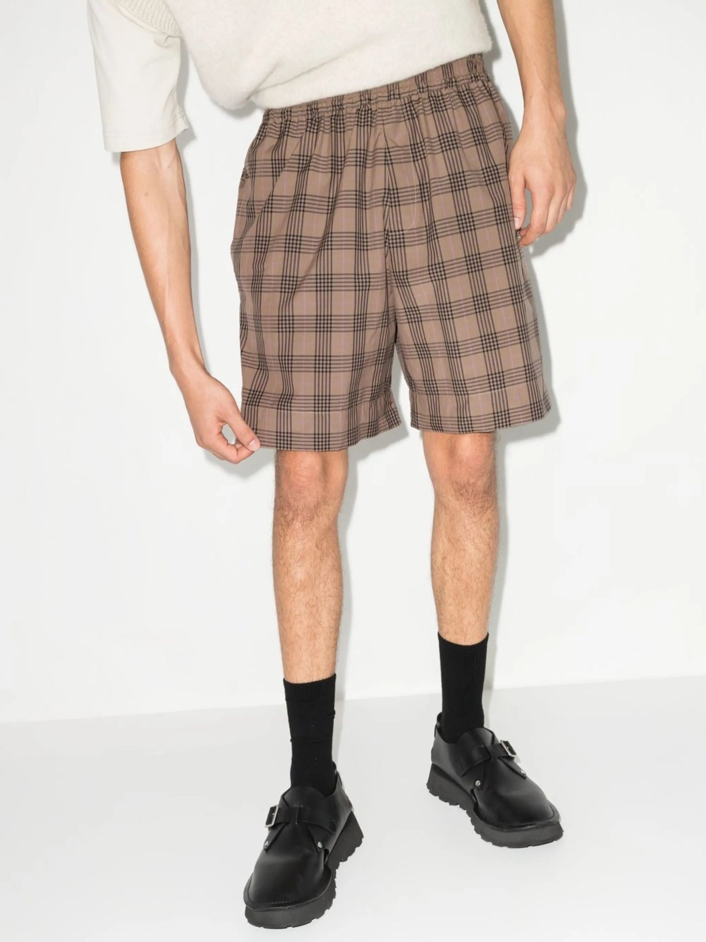 Kite check-print shorts