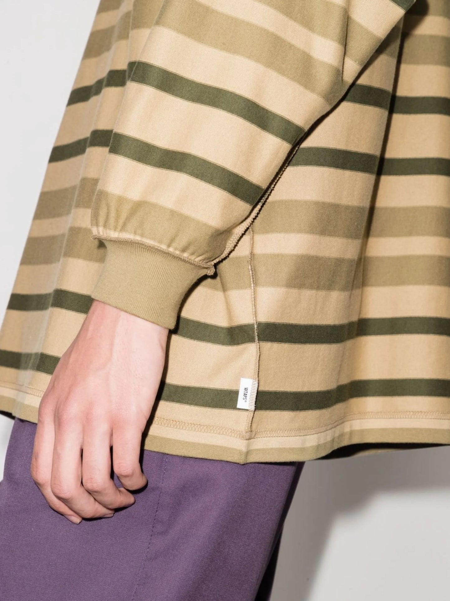 striped oversized sweatshirt
