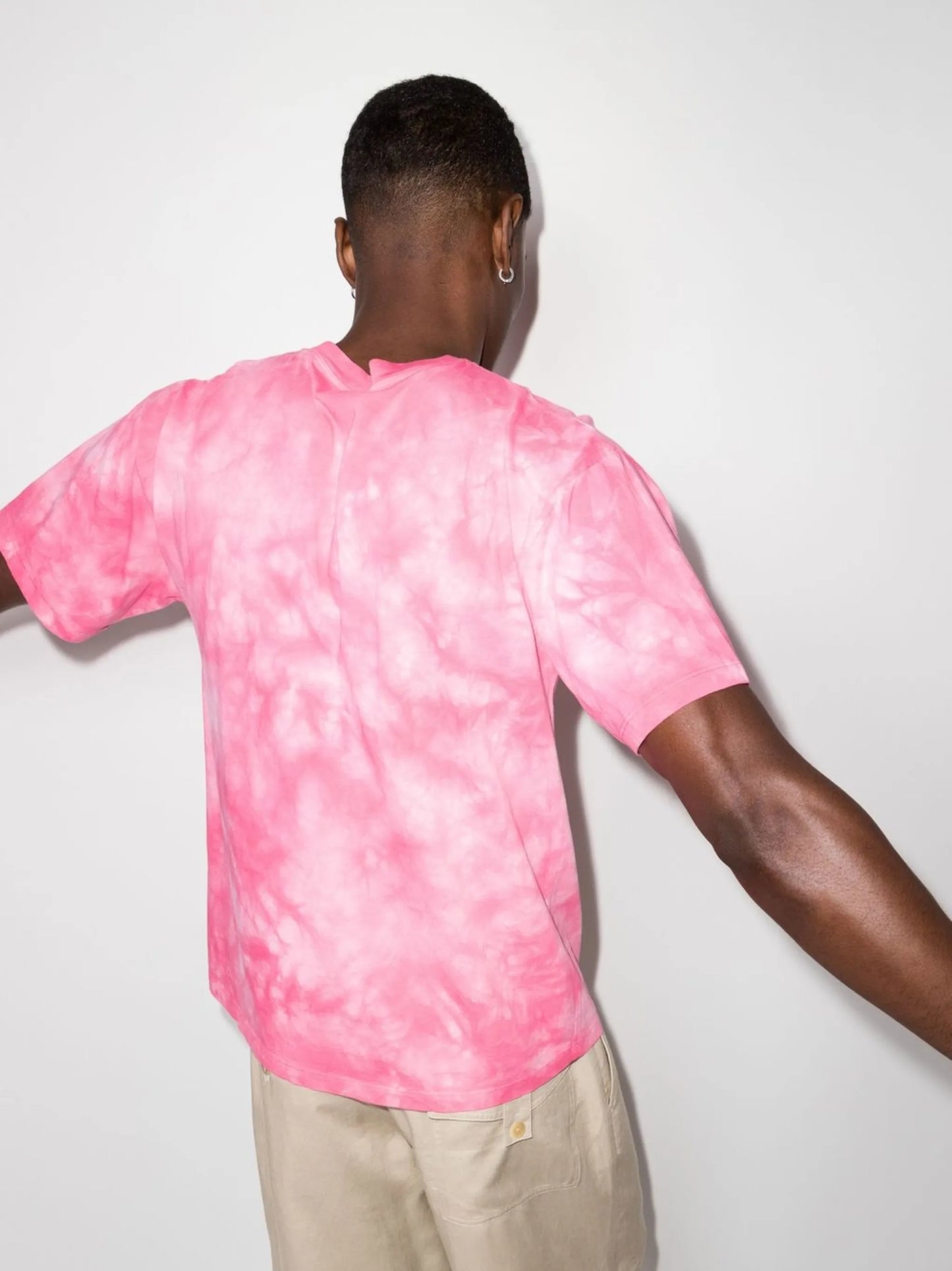 tie-dye print logo T-shirt