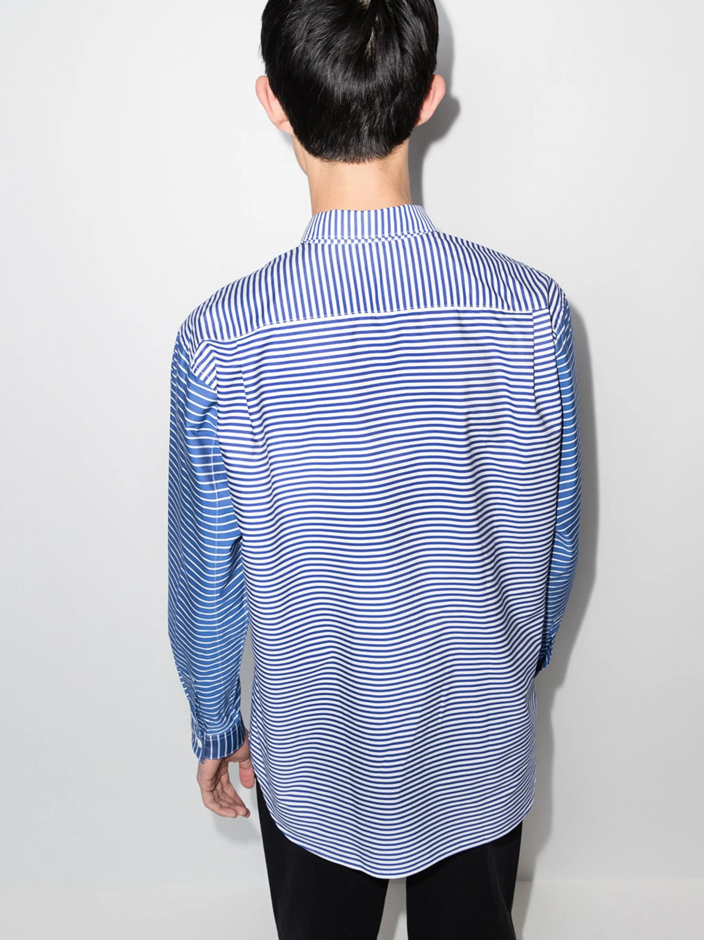 multi-stripe long-sleeve shirt