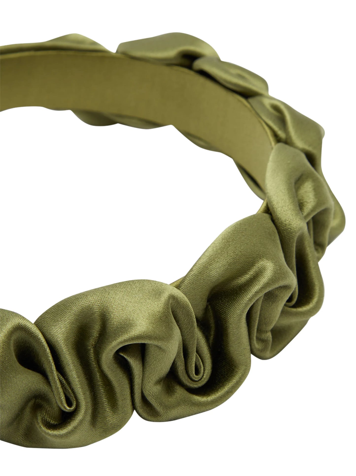 Melia satin ruffled headband