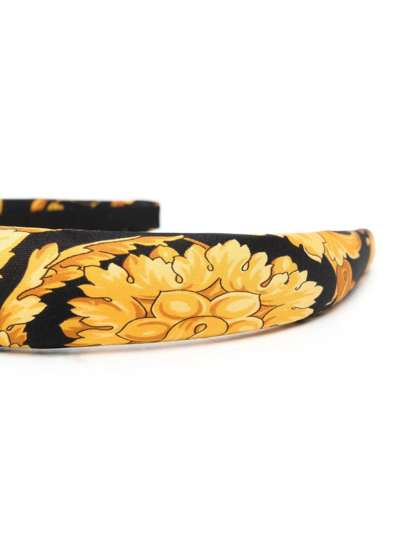 Barocco-print silk hairband
