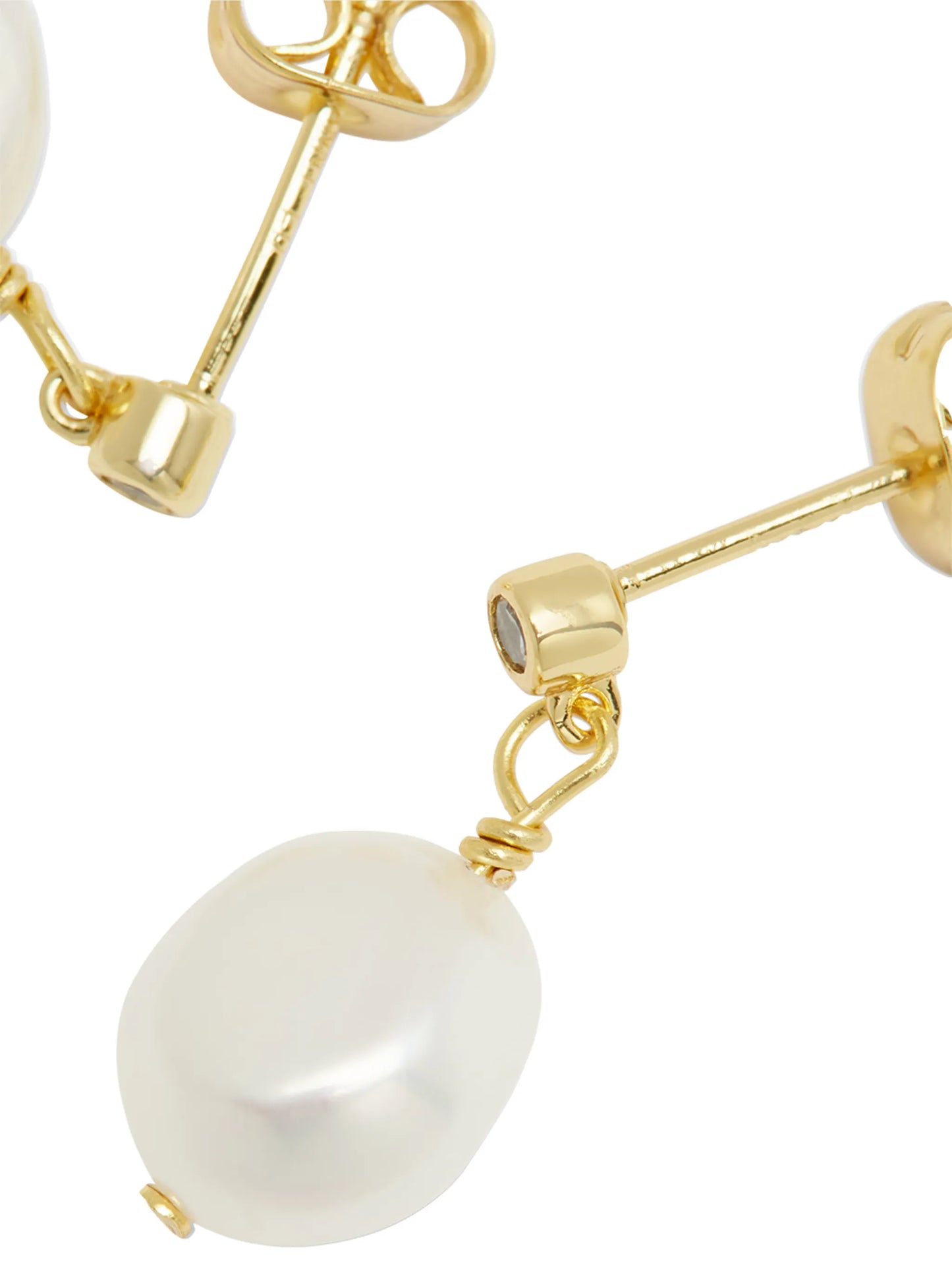 pearl drop earrings