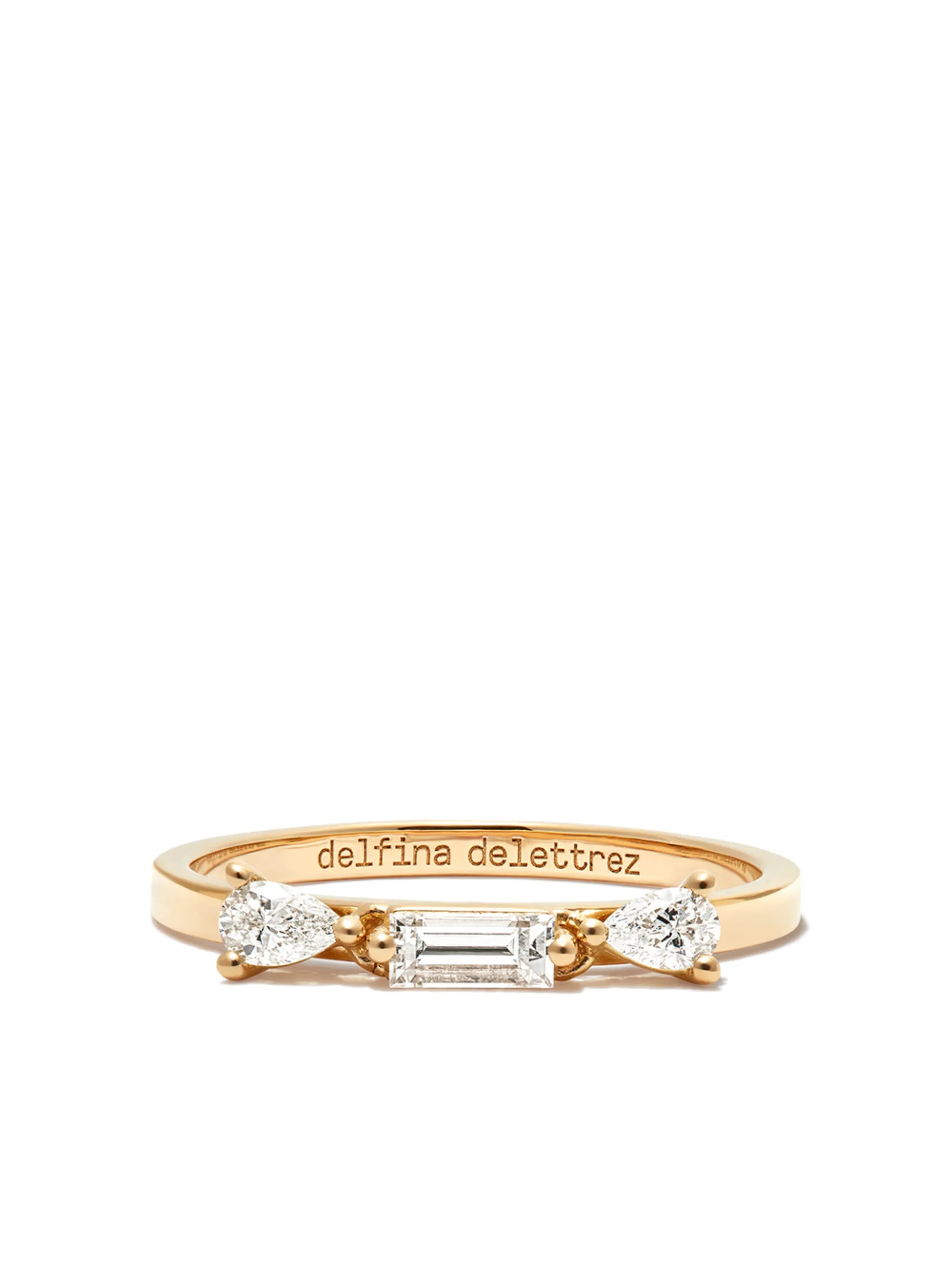 18kt yellow gold Dancing Diamonds ring