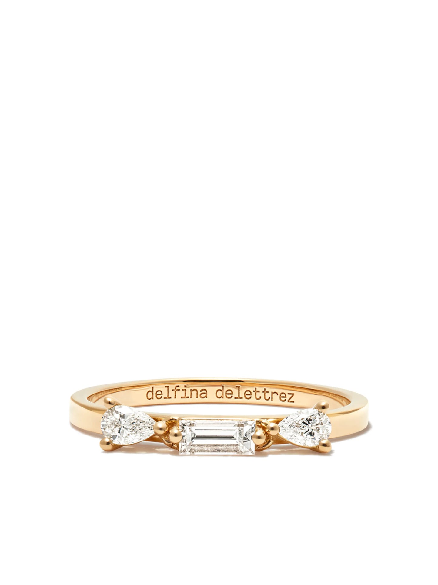 18kt yellow gold Dancing Diamonds ring