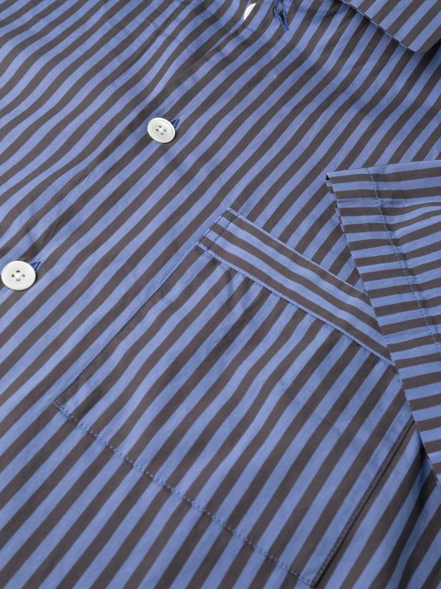 striped organic-cotton pyjama shirt