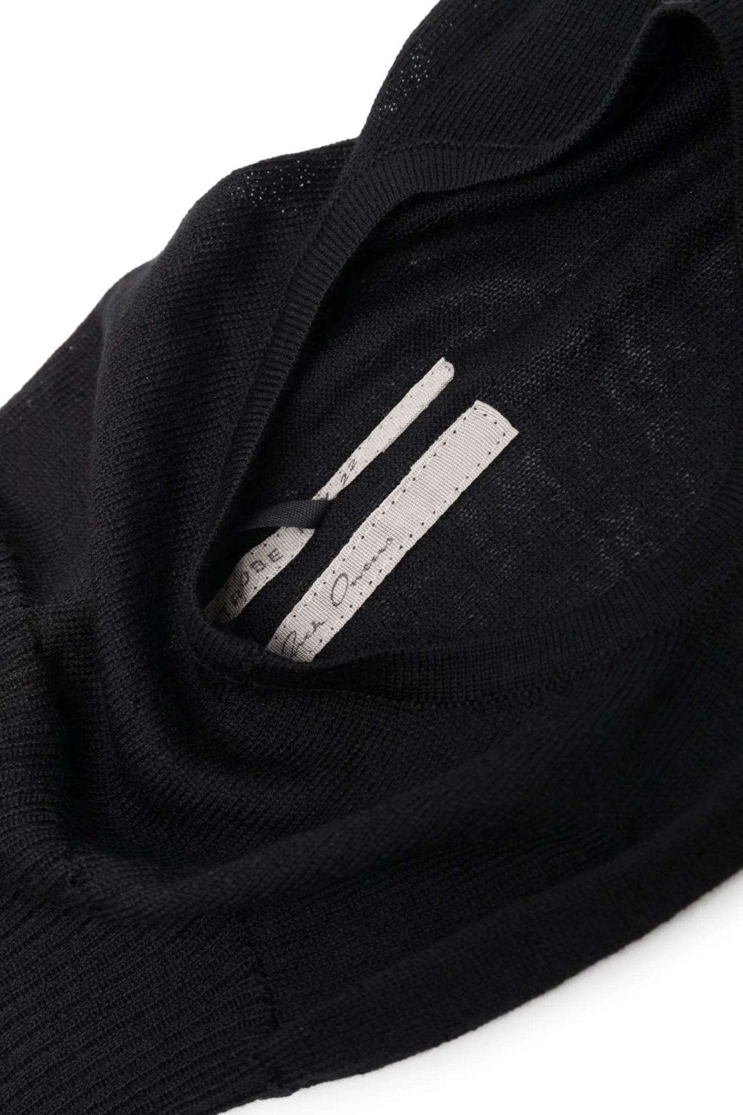 distressed-effect knitted balaclava