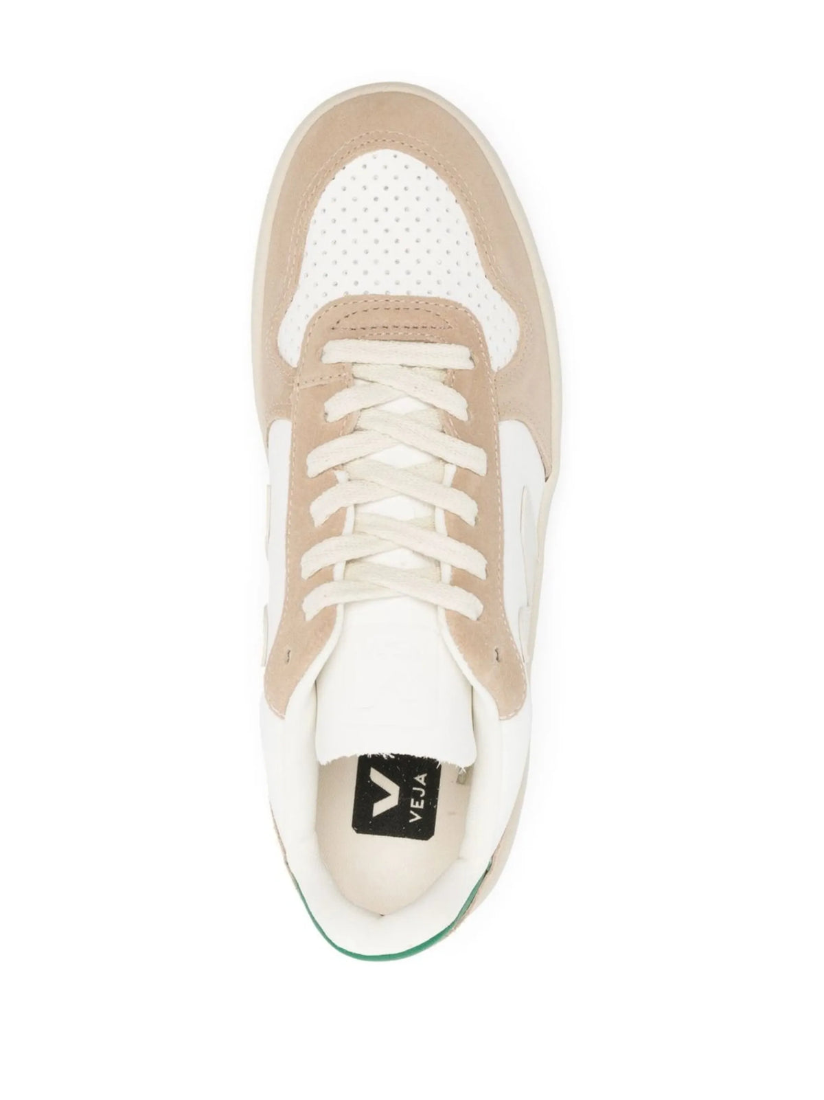 V-10 panelled lace-up sneakers