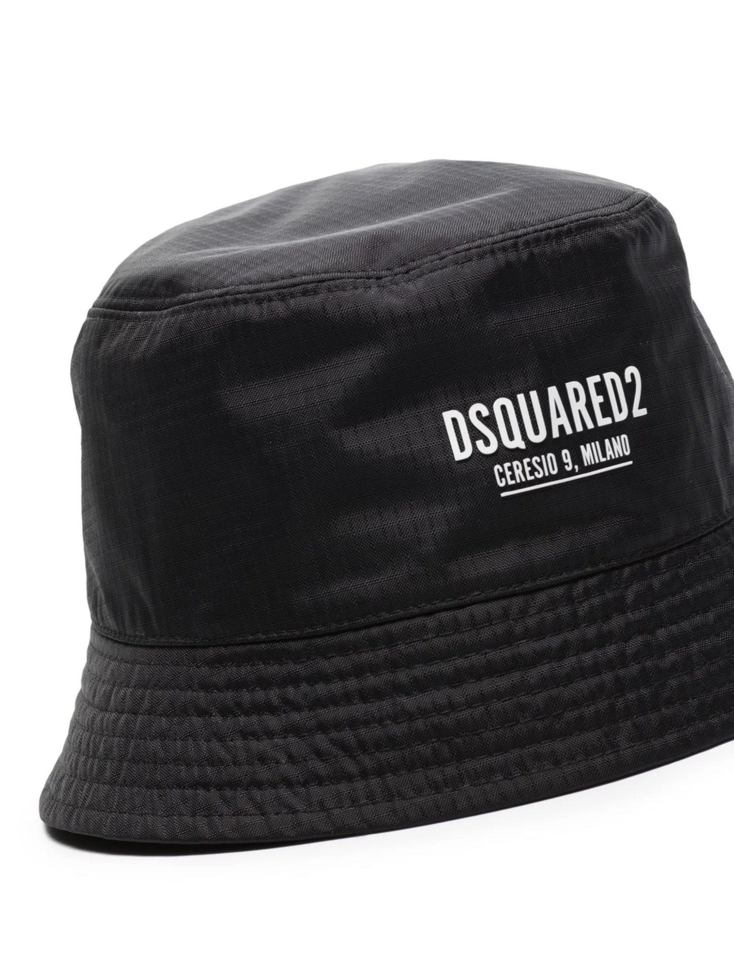 logo-print bucket hat
