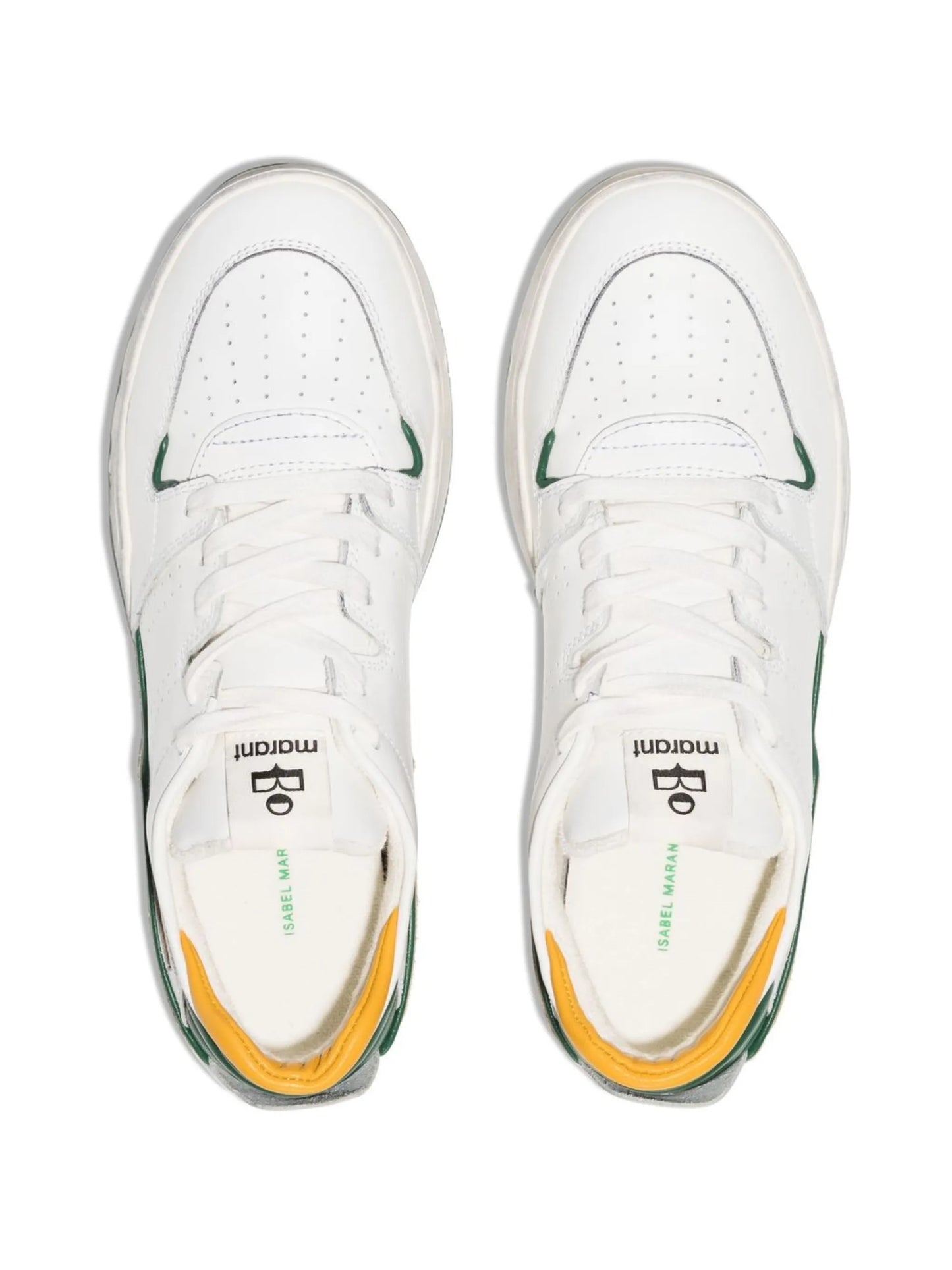 logo-patch lace-up sneakers