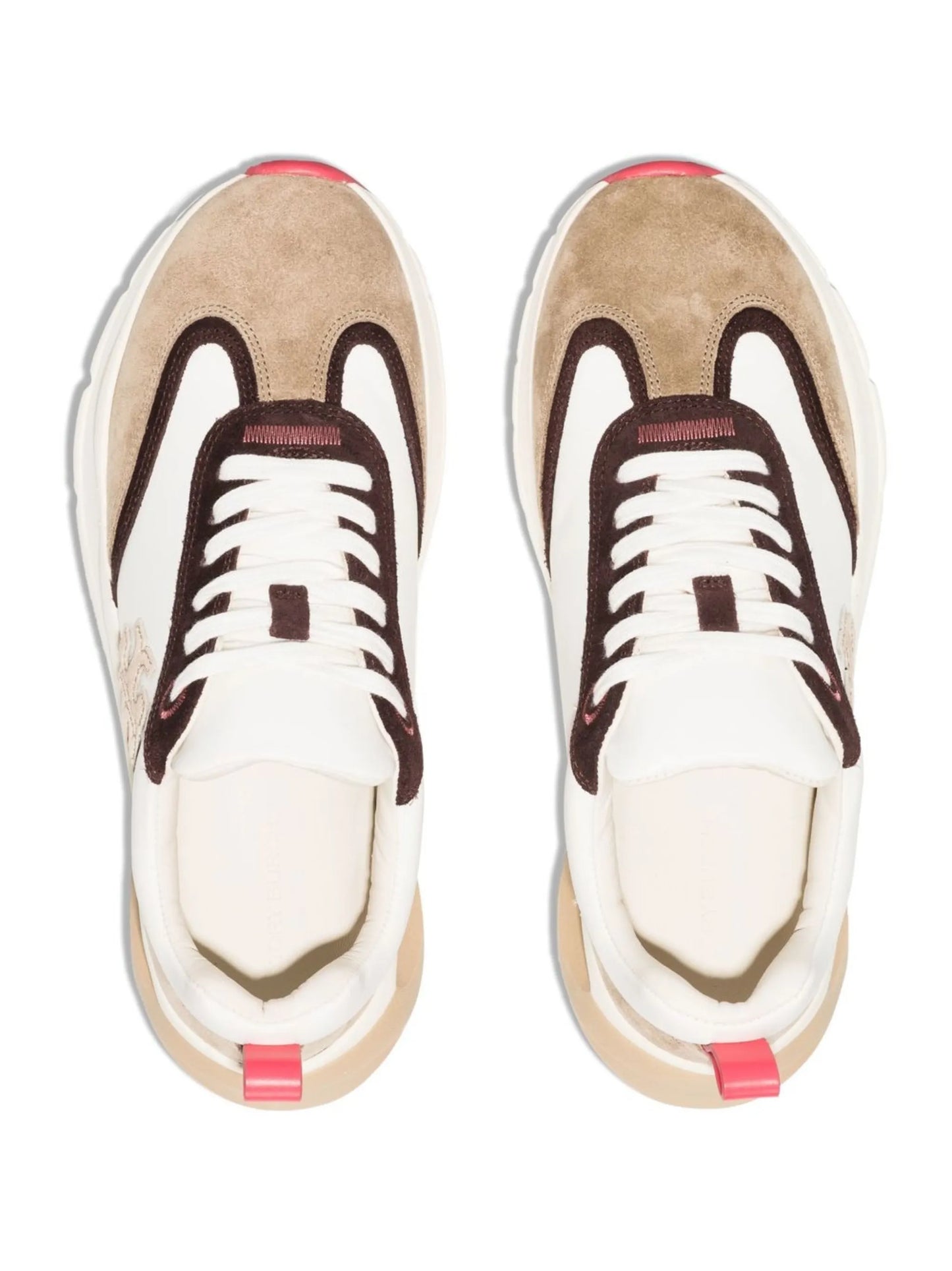 multi-panel lace-up sneakers