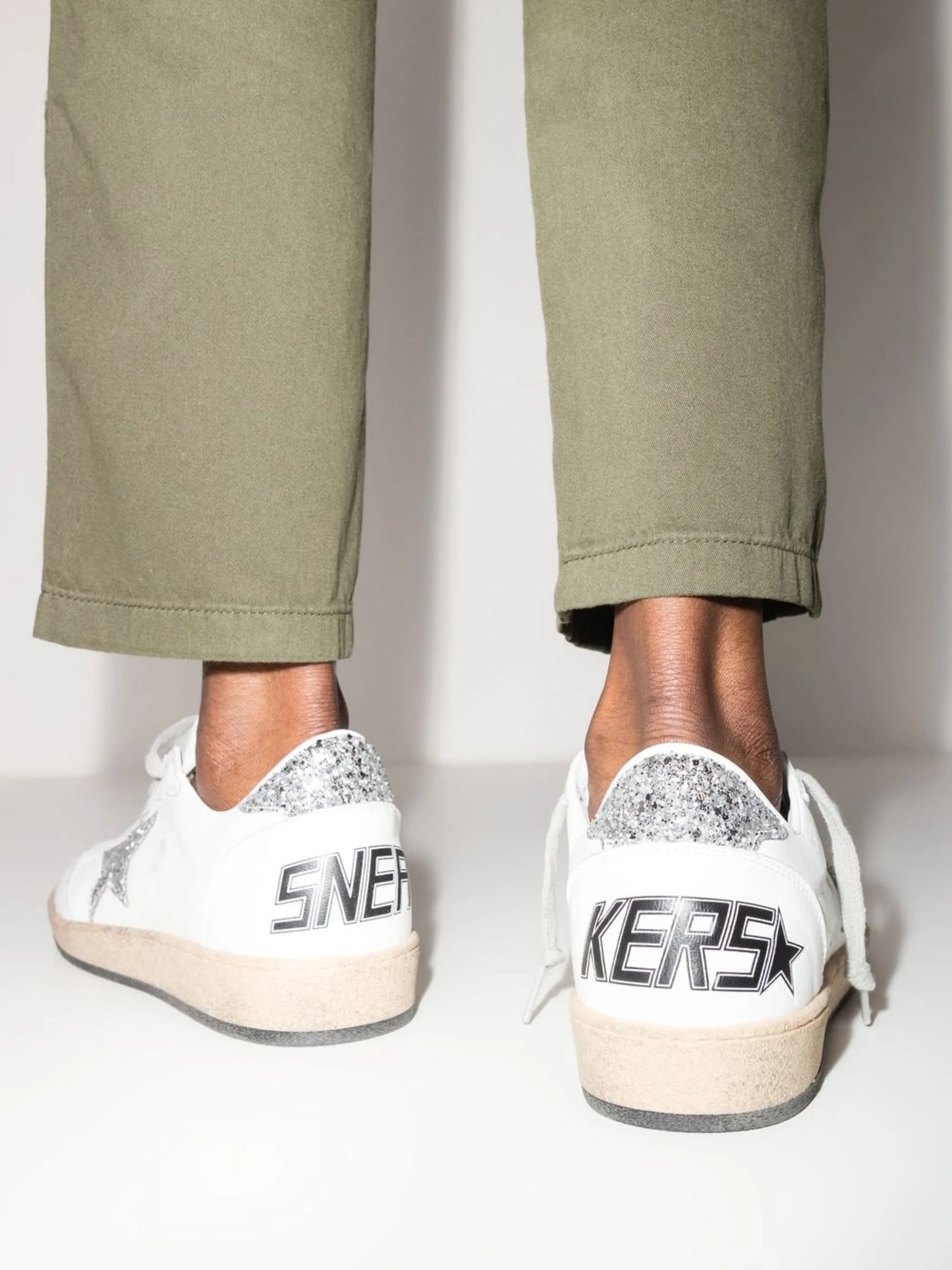 Ball Star glitter-star sneakers