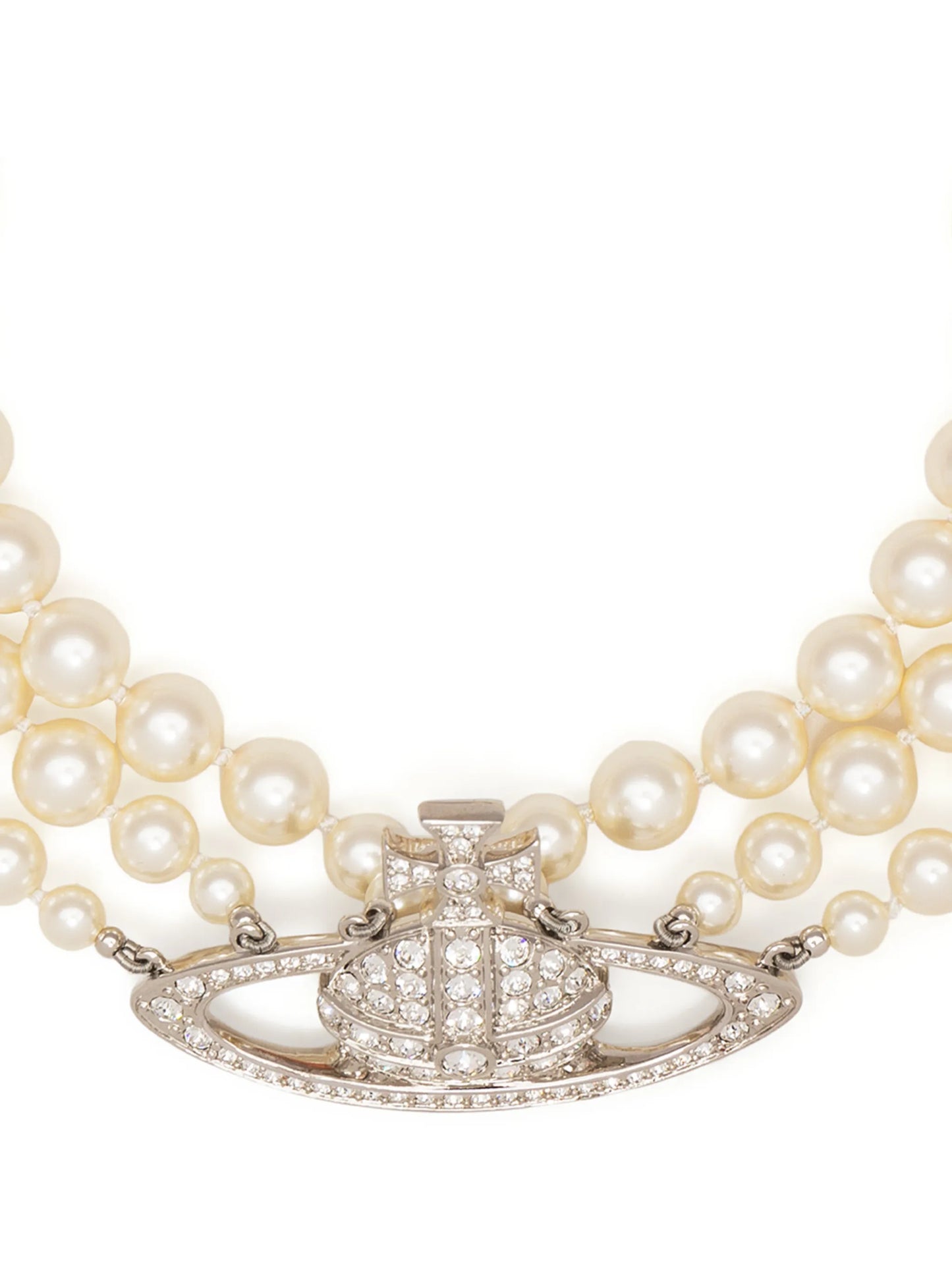 Orb pearl-detail necklace