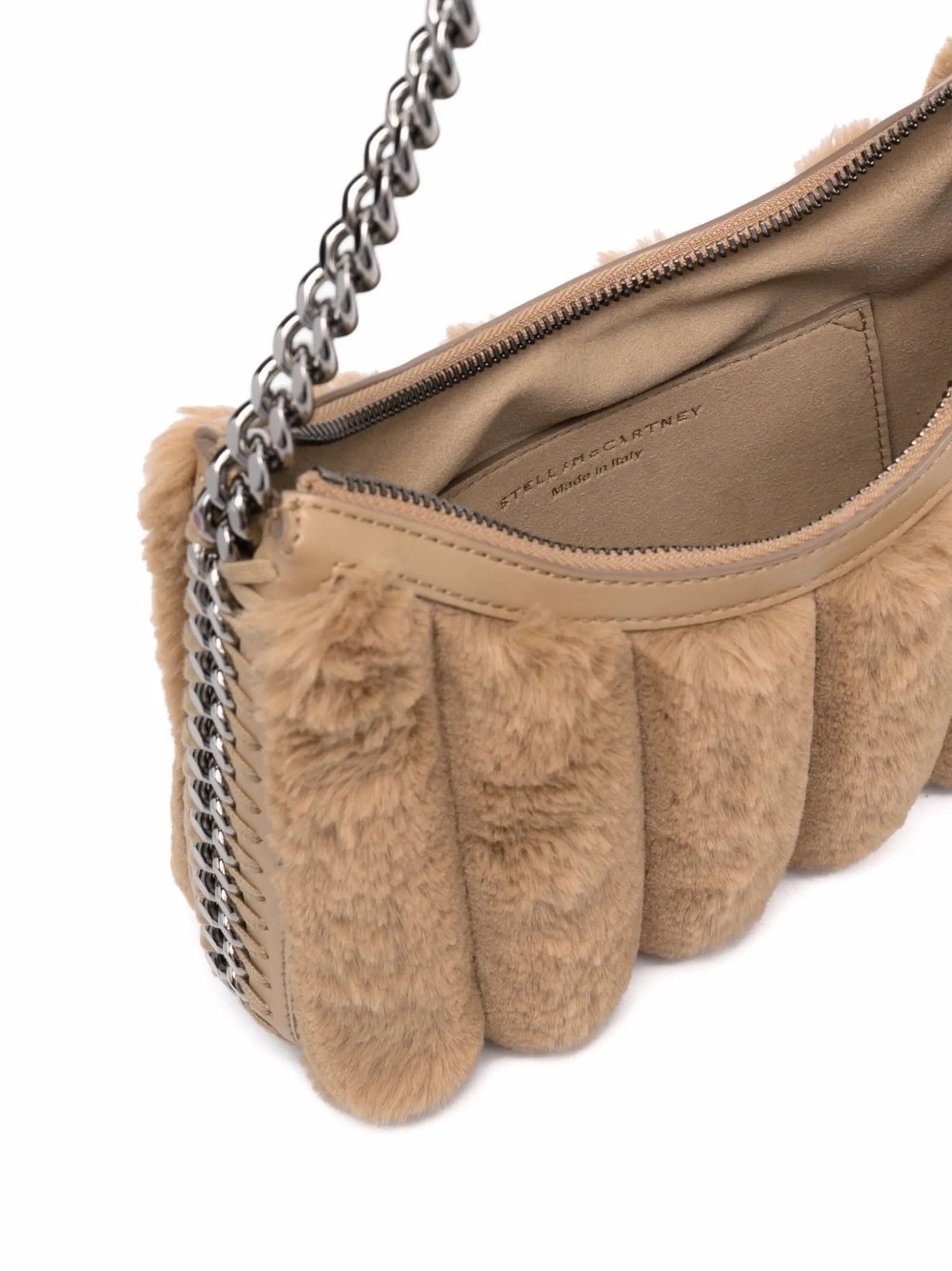 Falabella faux-fur zip shoulder bag