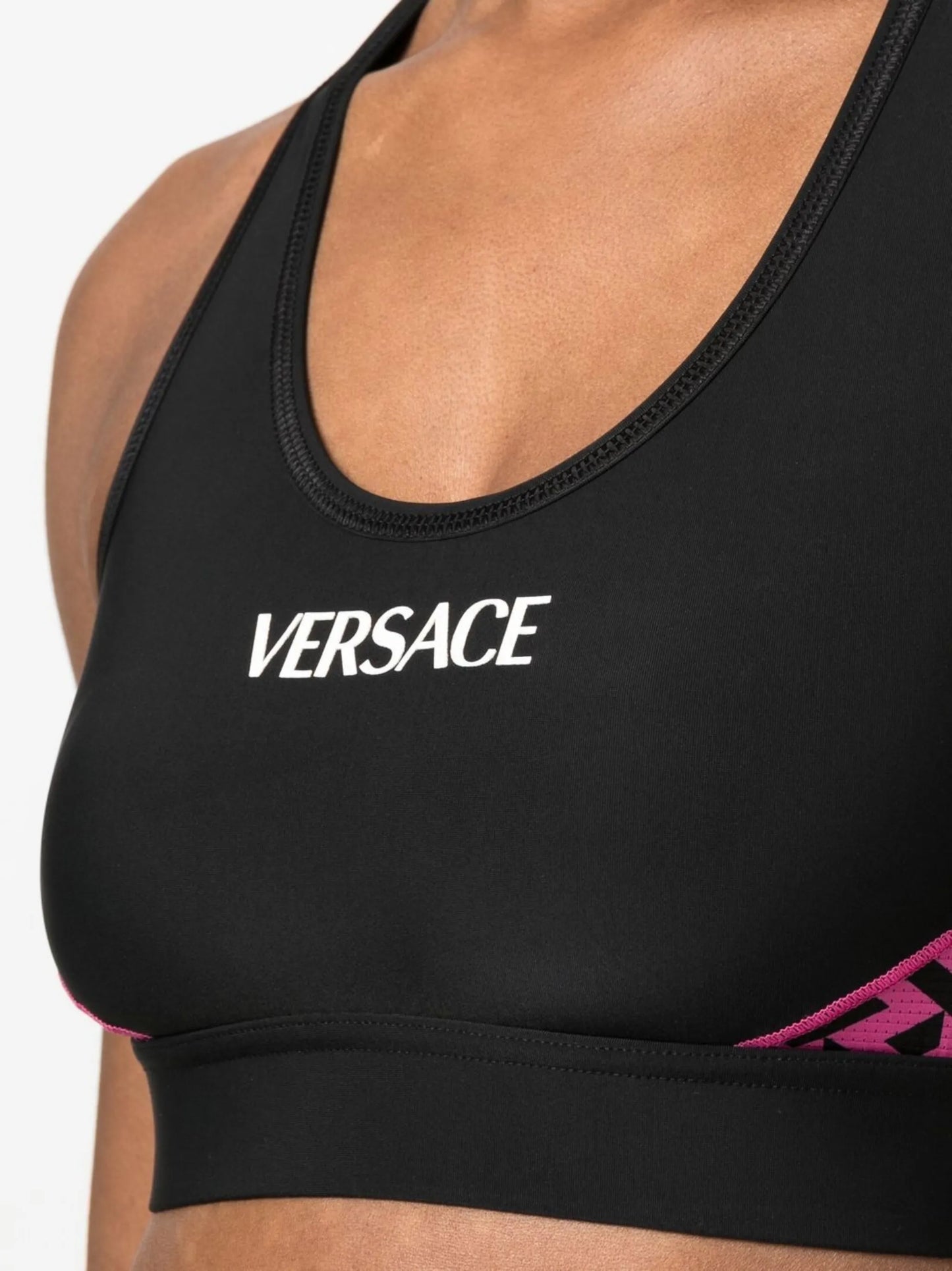 La Greca logo-print sports bra