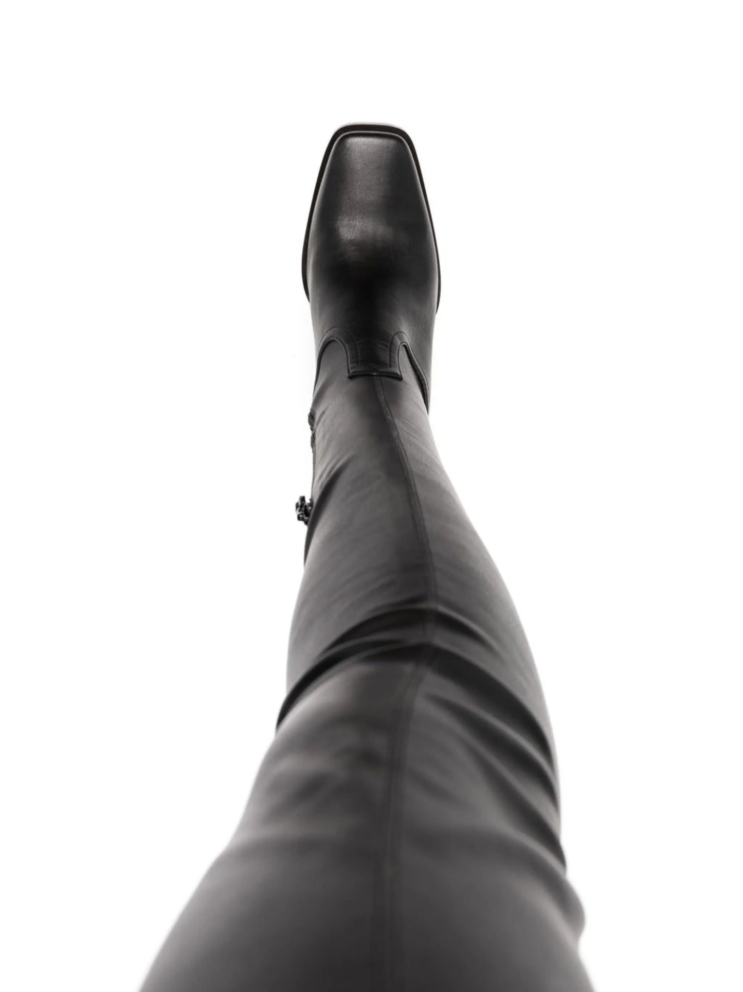 Cowboy stretch thigh-high boots