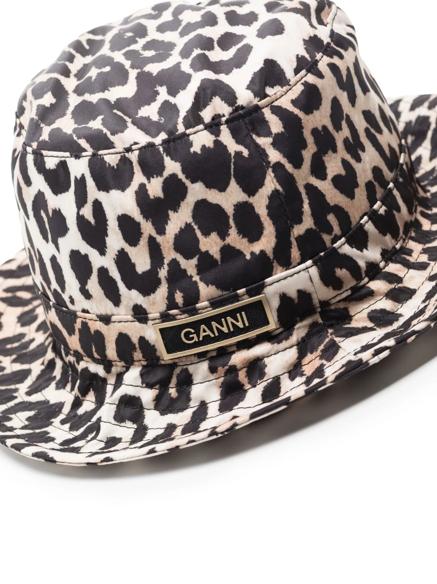 leopard-print bucket hat