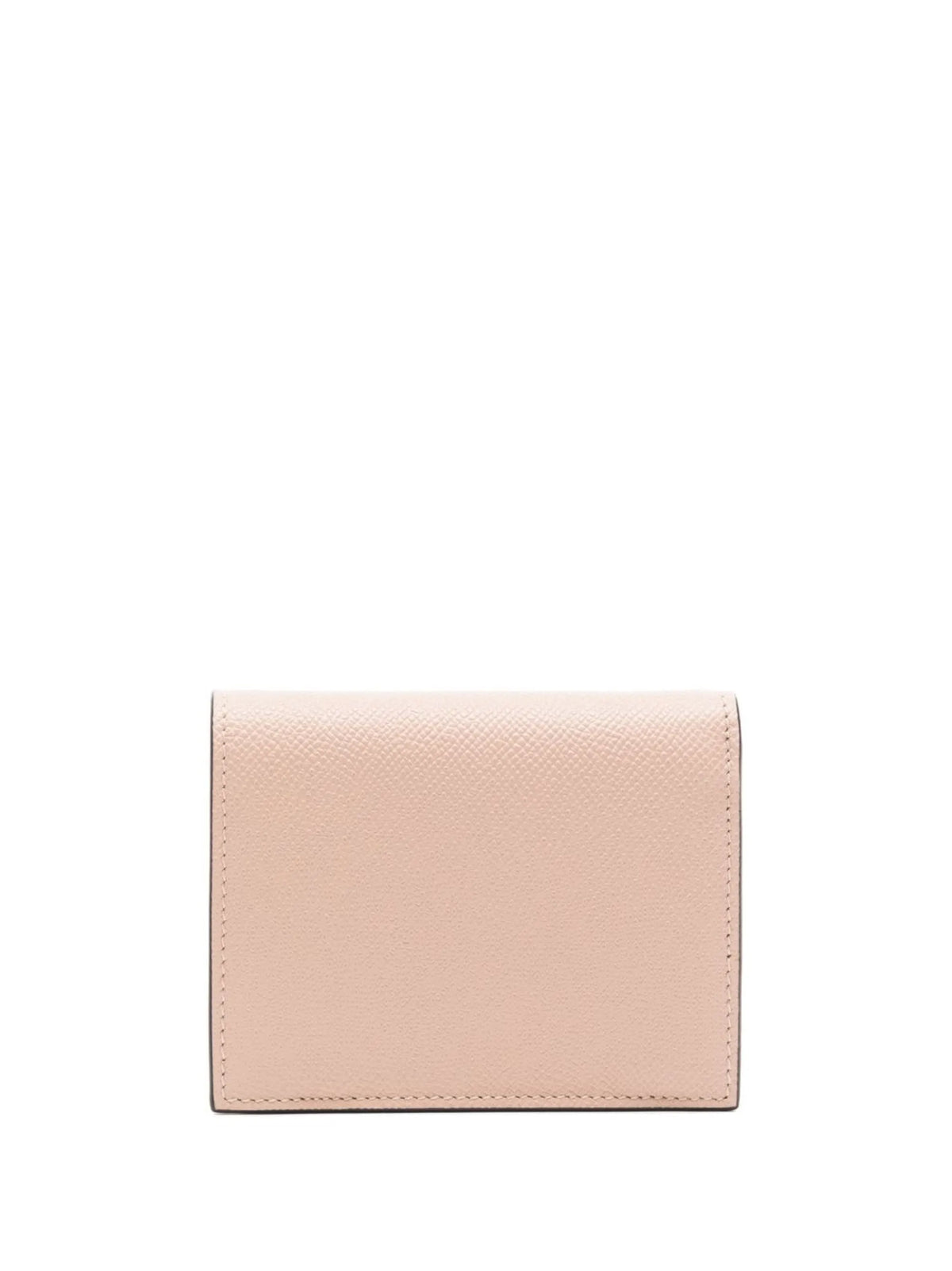 Gancini-motif grained wallet