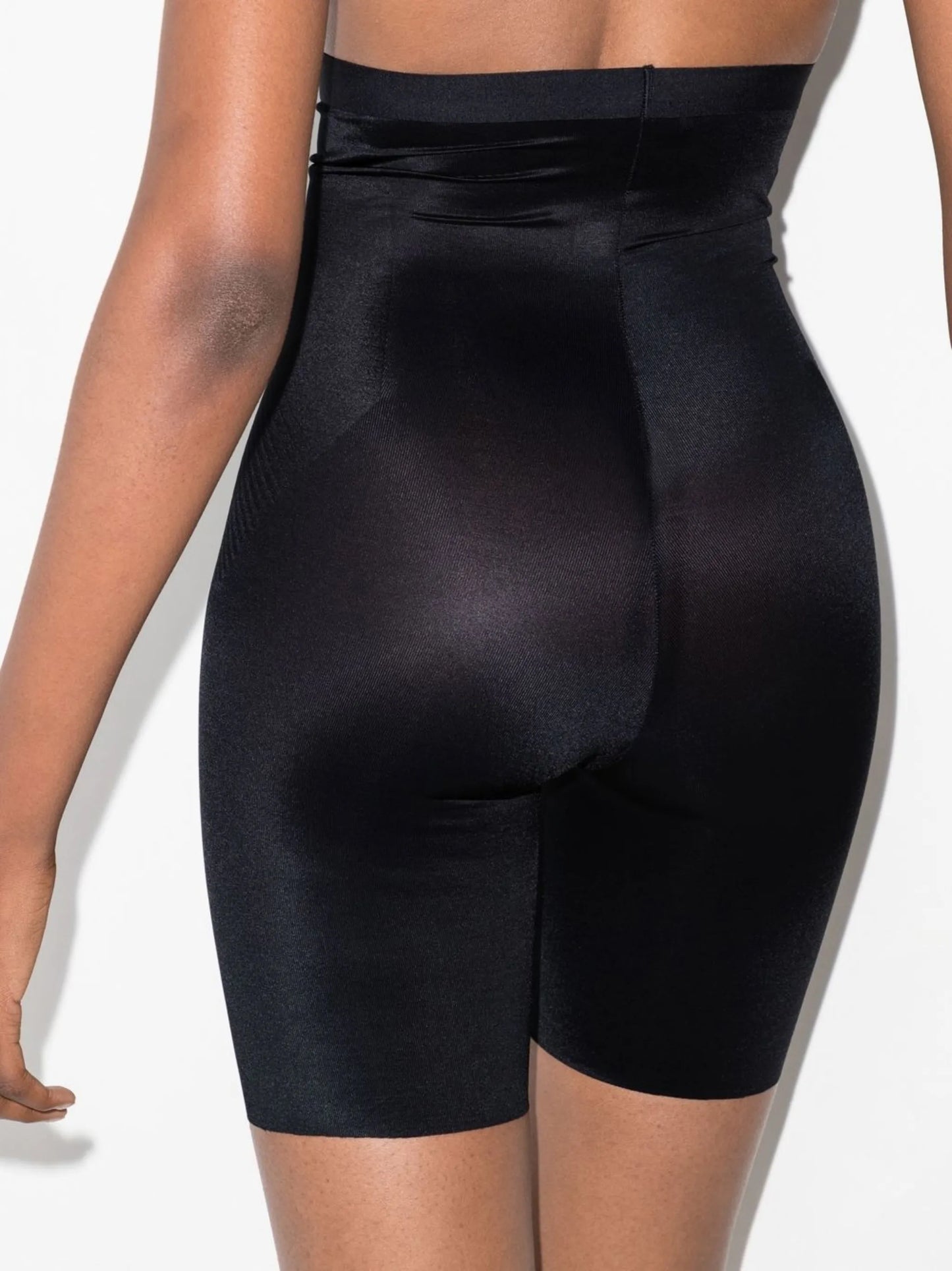 high-waisted stretch shorts