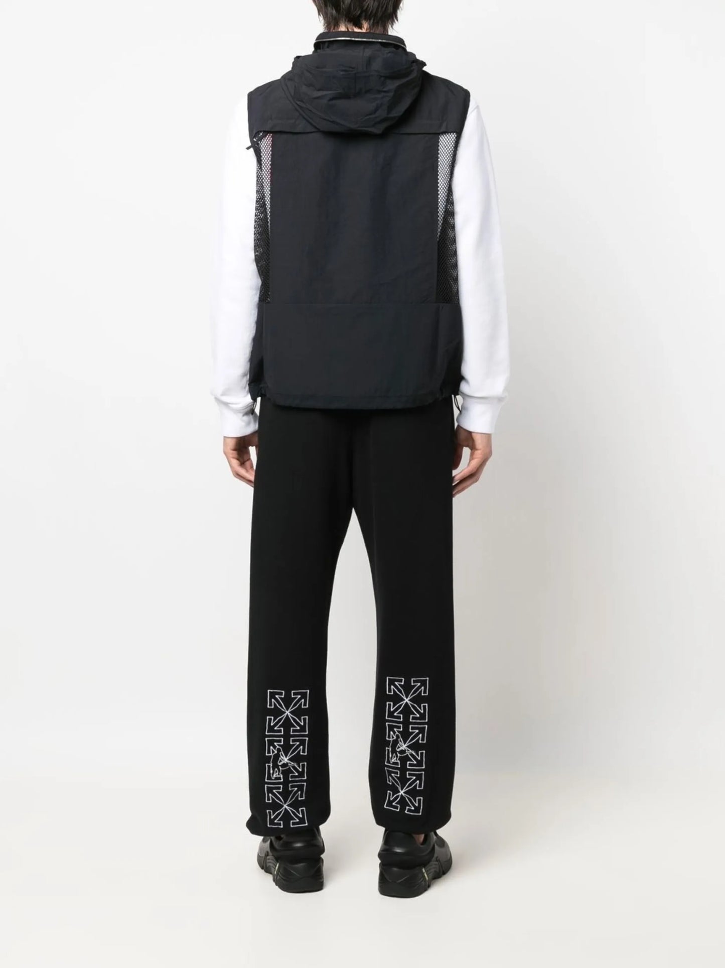 mesh-panel gilet jacket