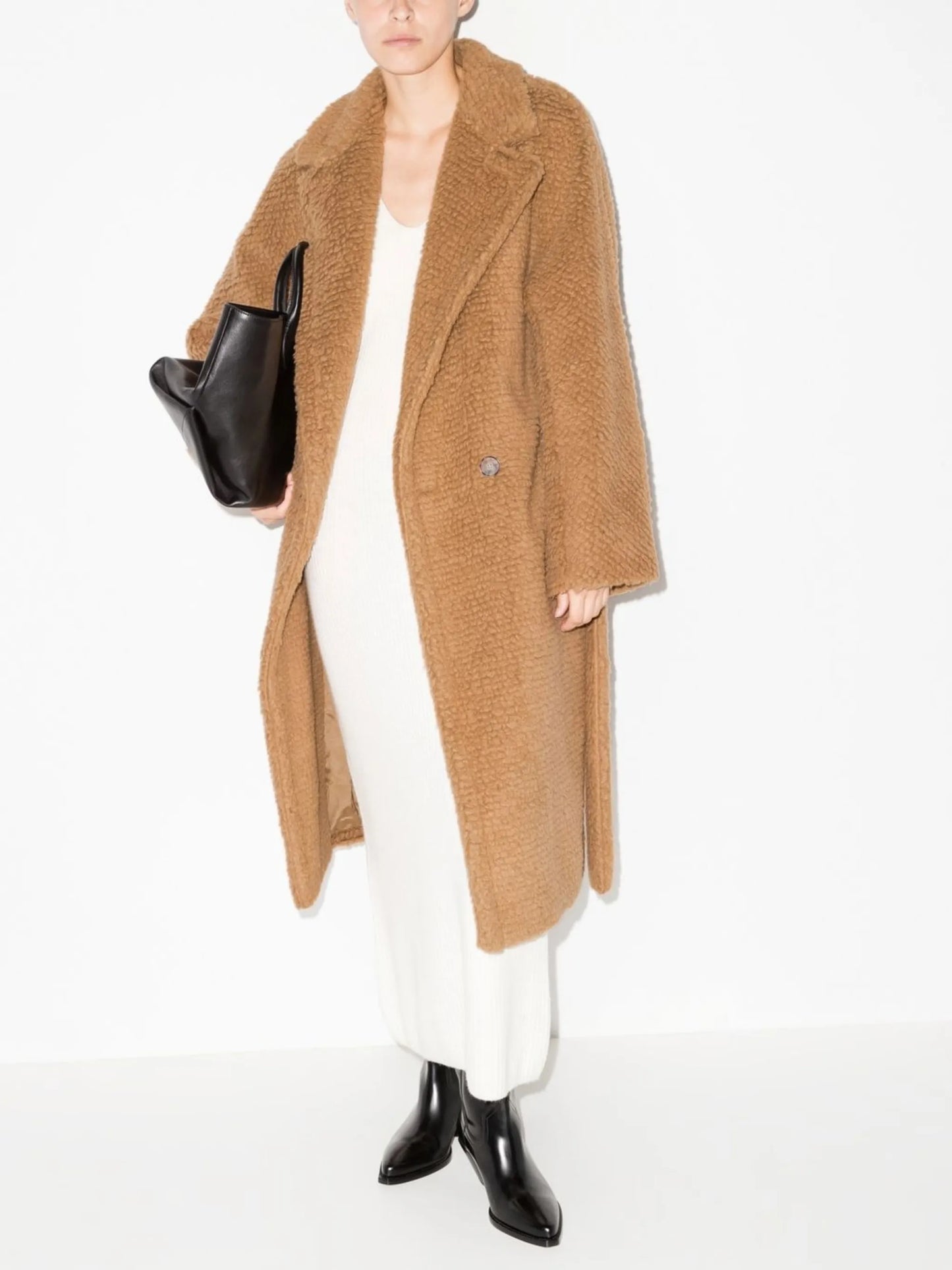 belted teddy coat