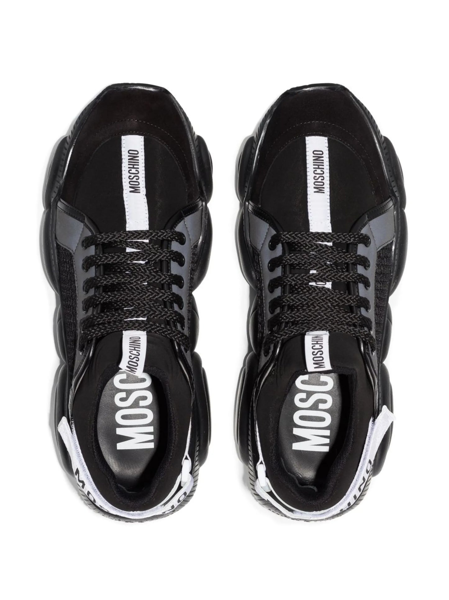 chunky-sole logo-strap sneakers