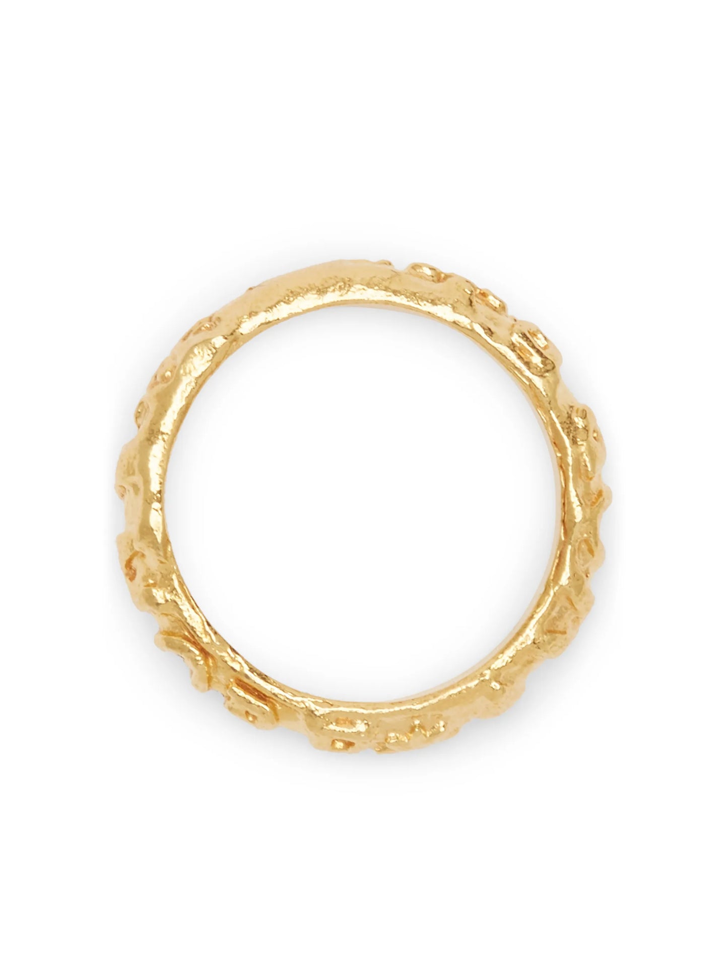 Amore embossed-band ring