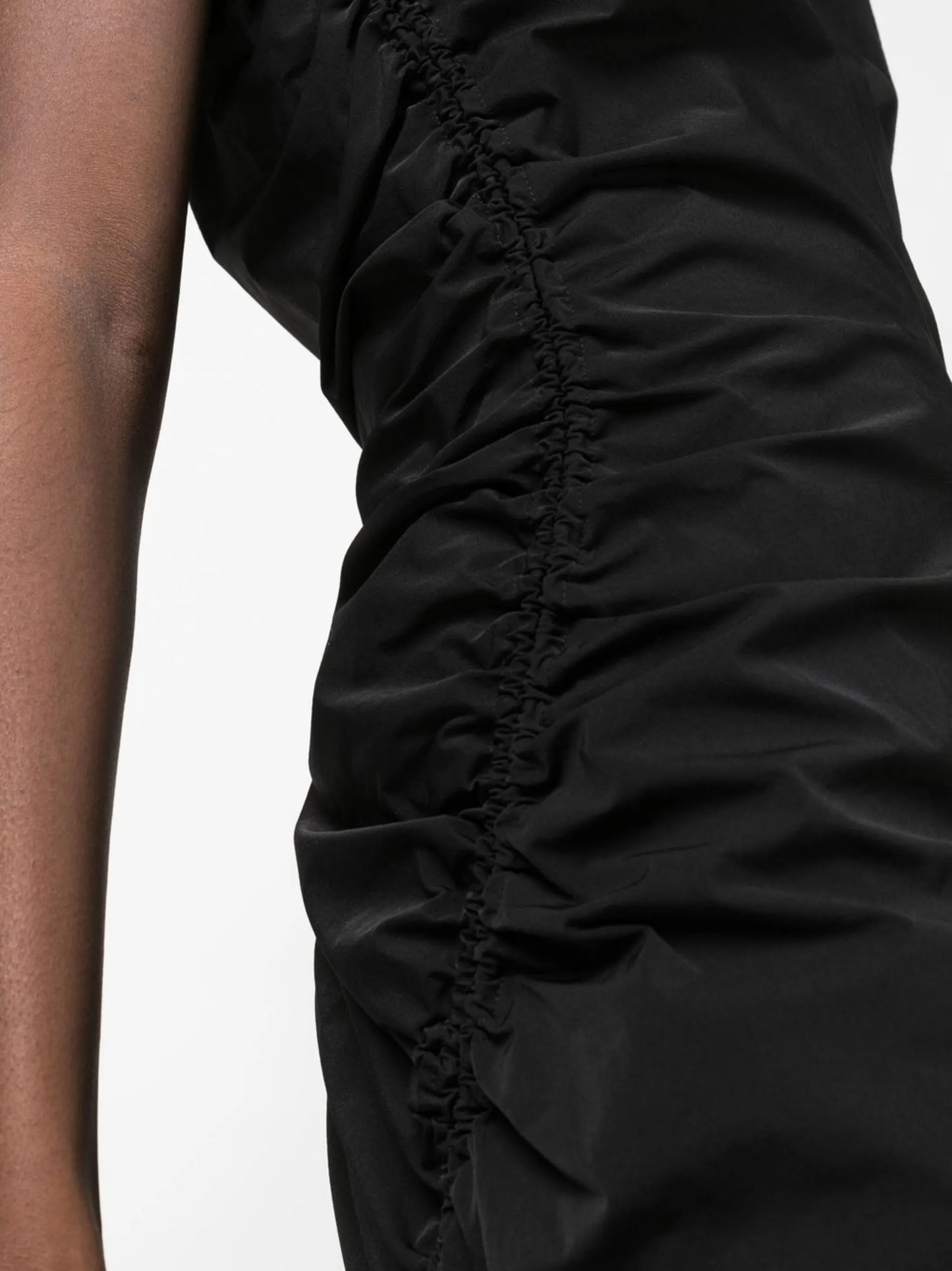 ruched A-line minidress
