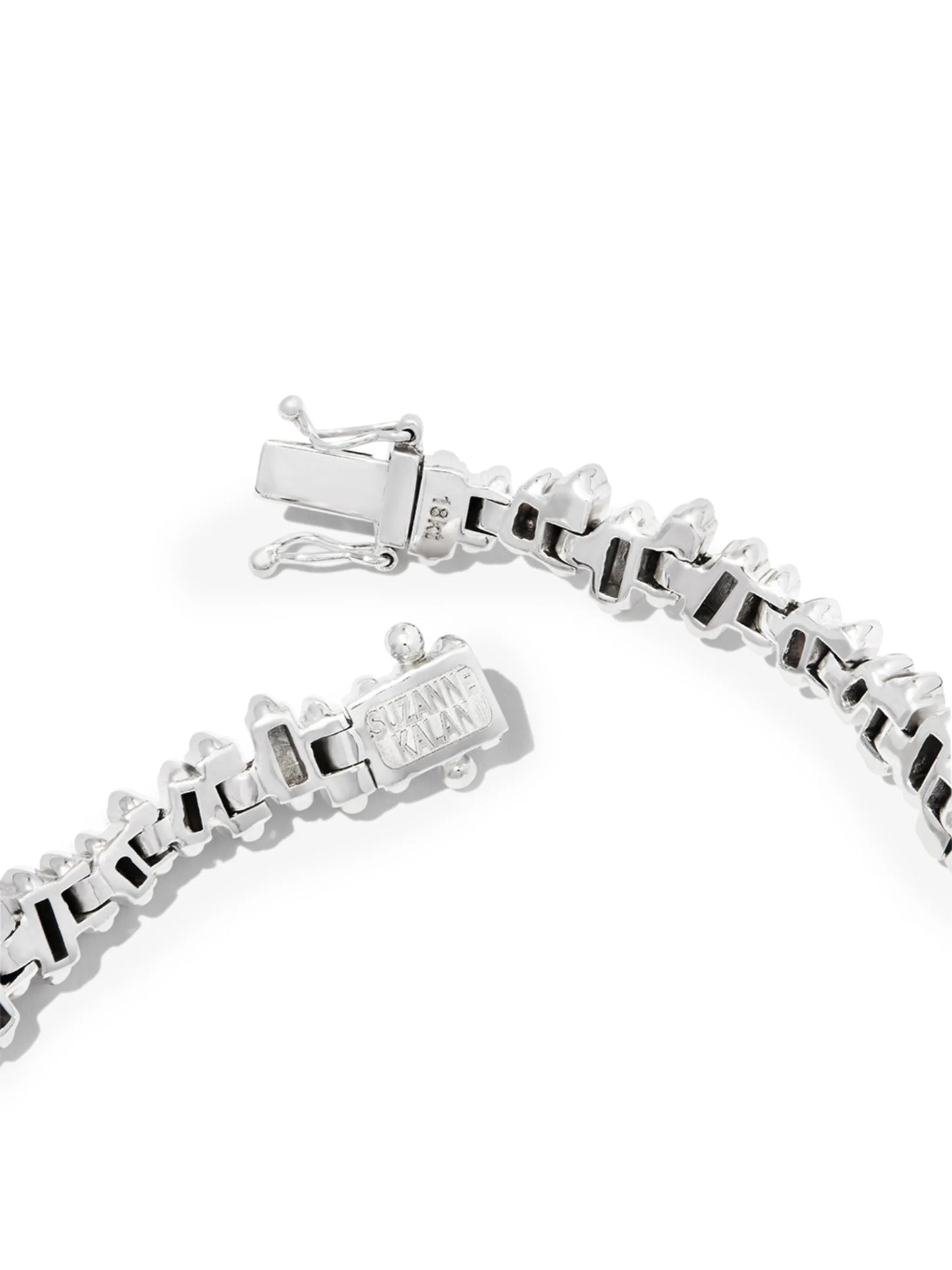 18kt white gold ID Bar diamond bracelet