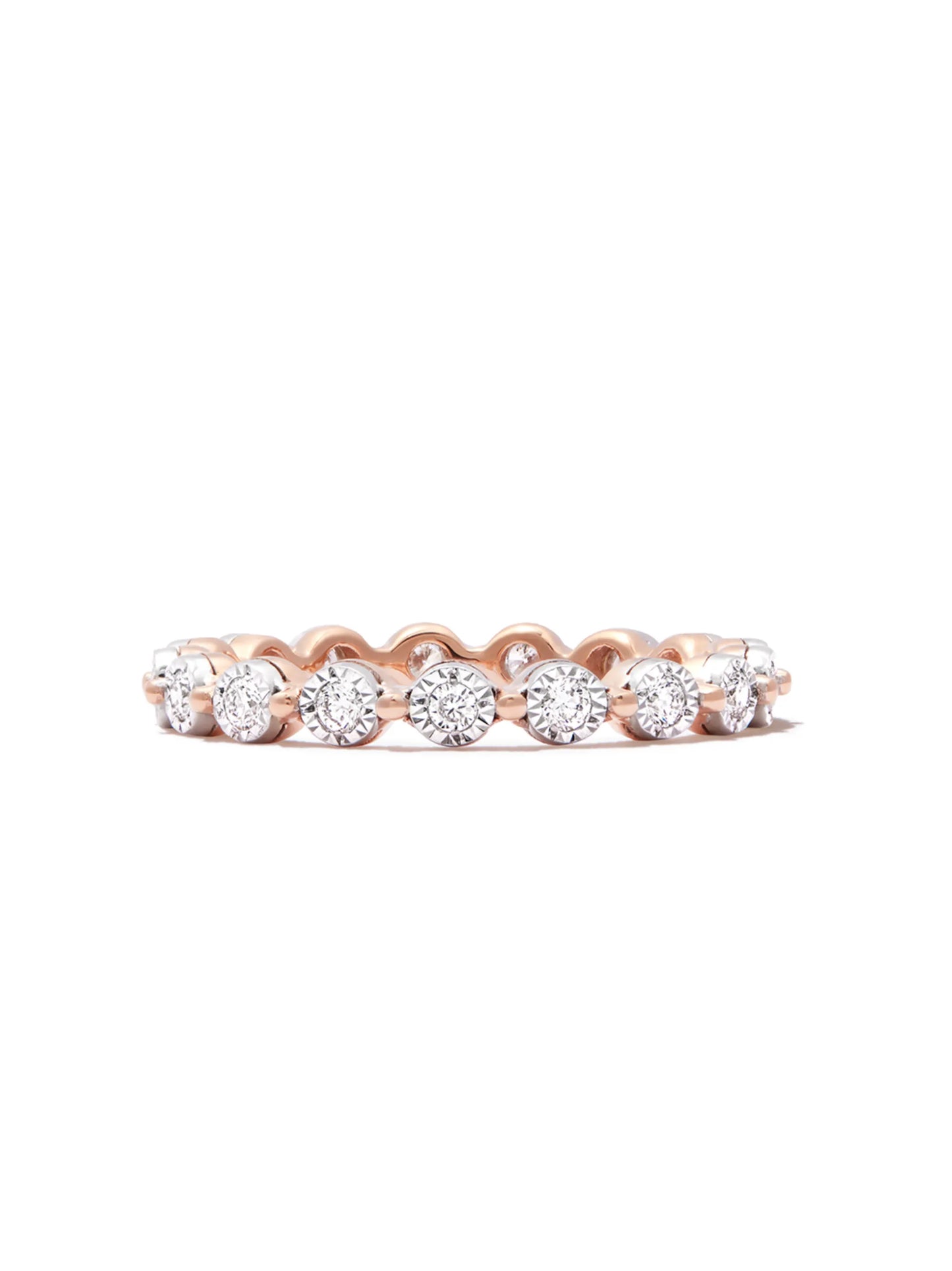 14kt rose gold Ava Bea diamond eternity ring