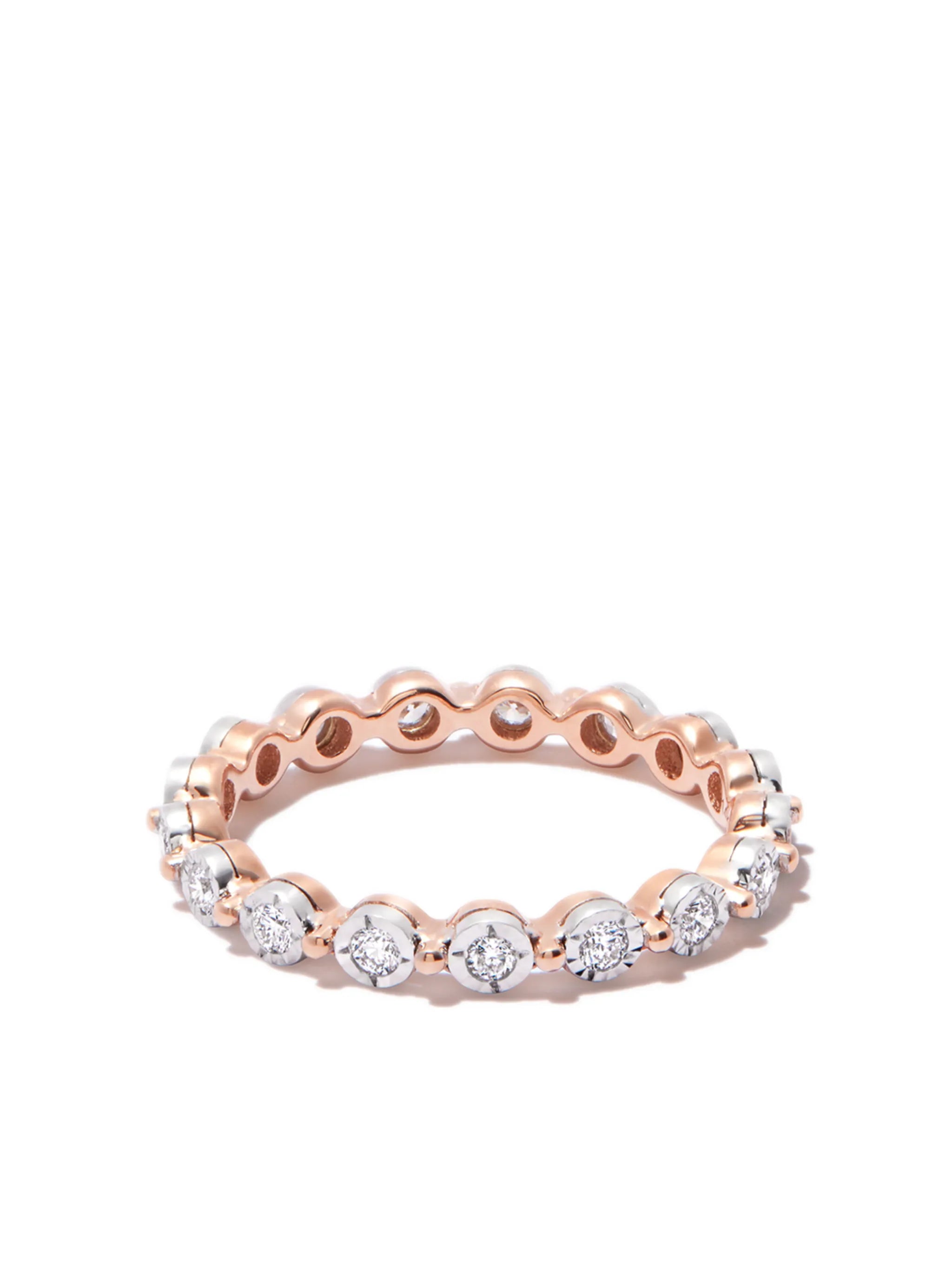 14kt rose gold Ava Bea diamond eternity ring