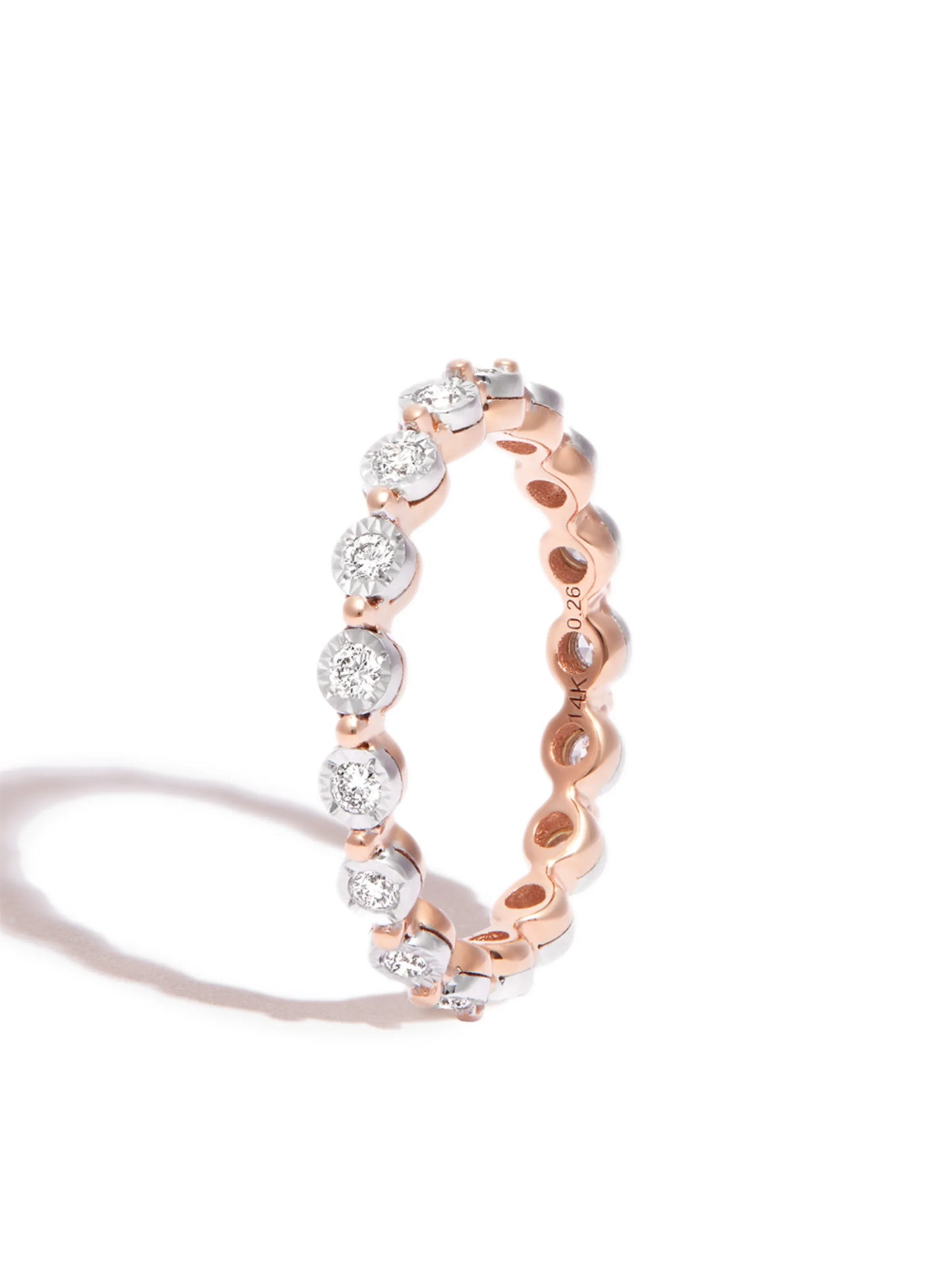 14kt rose gold Ava Bea diamond eternity ring