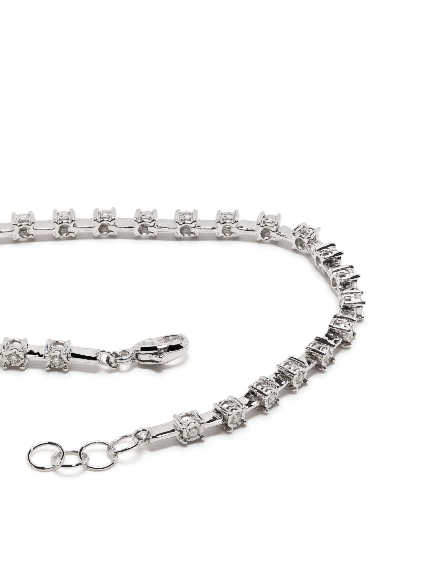 14kt white gold Ava Bea Interval diamond tennis bracelet