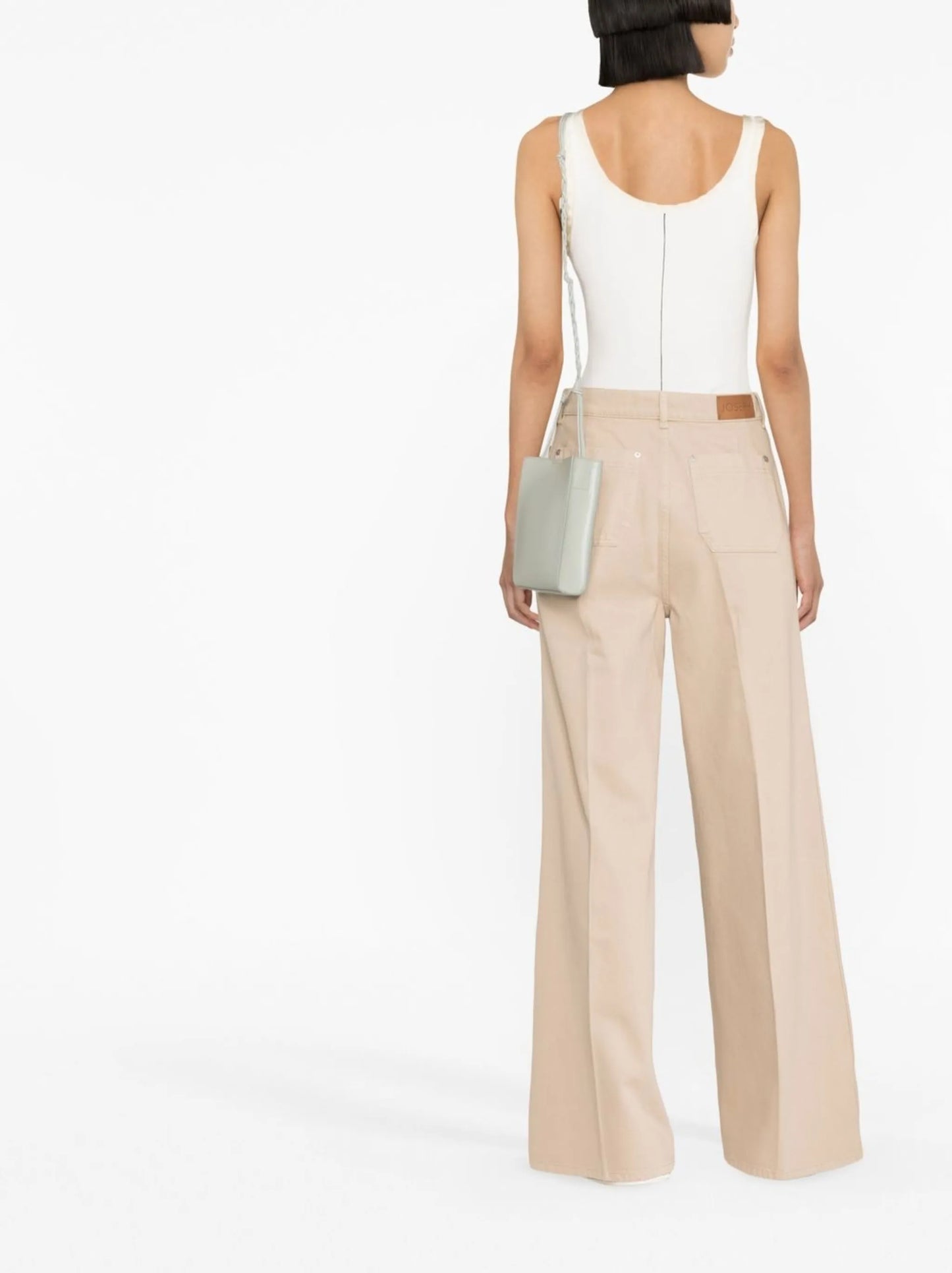 cotton wide trousers