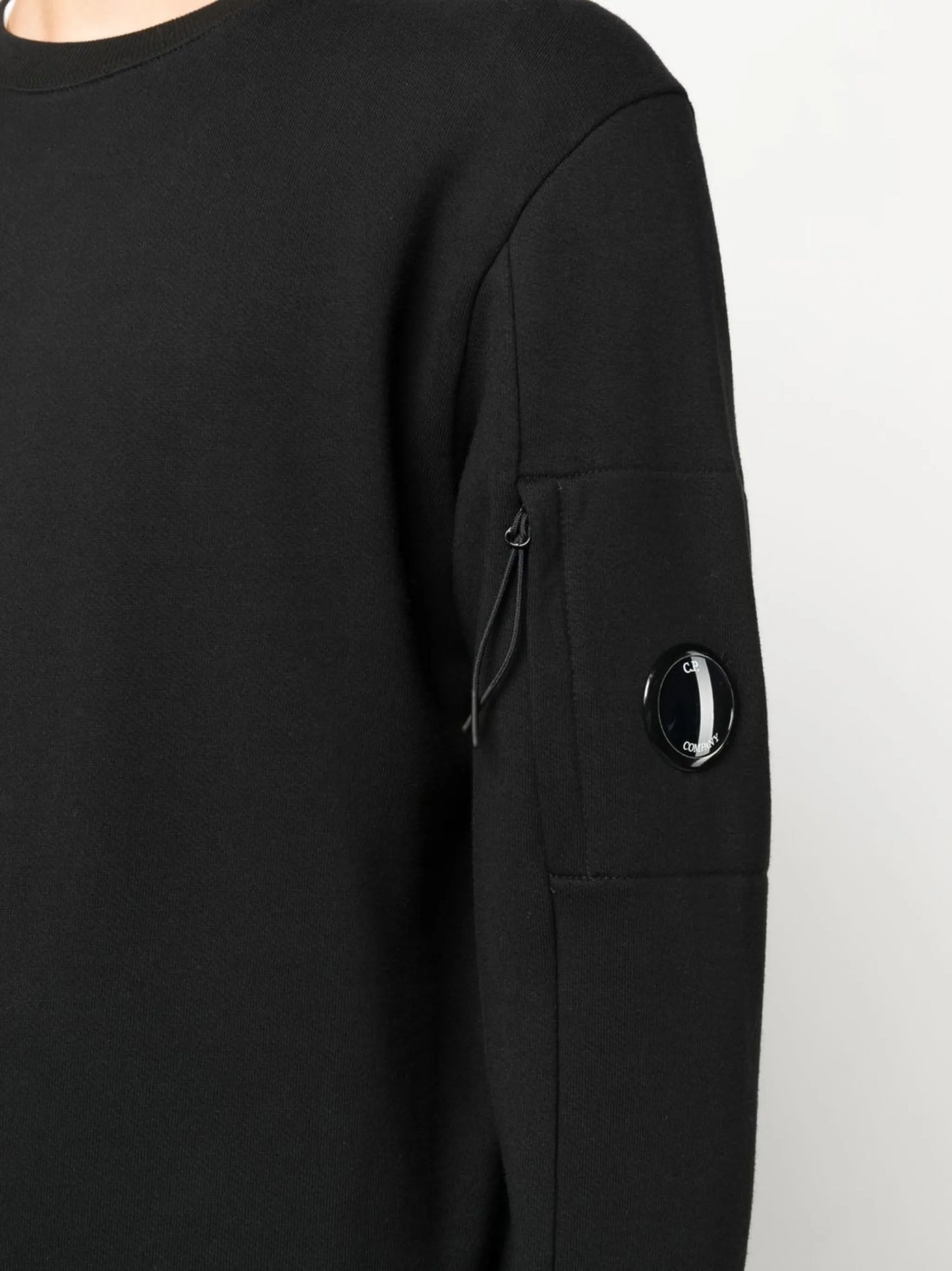 Lens-detail crew-neck sweatshirt