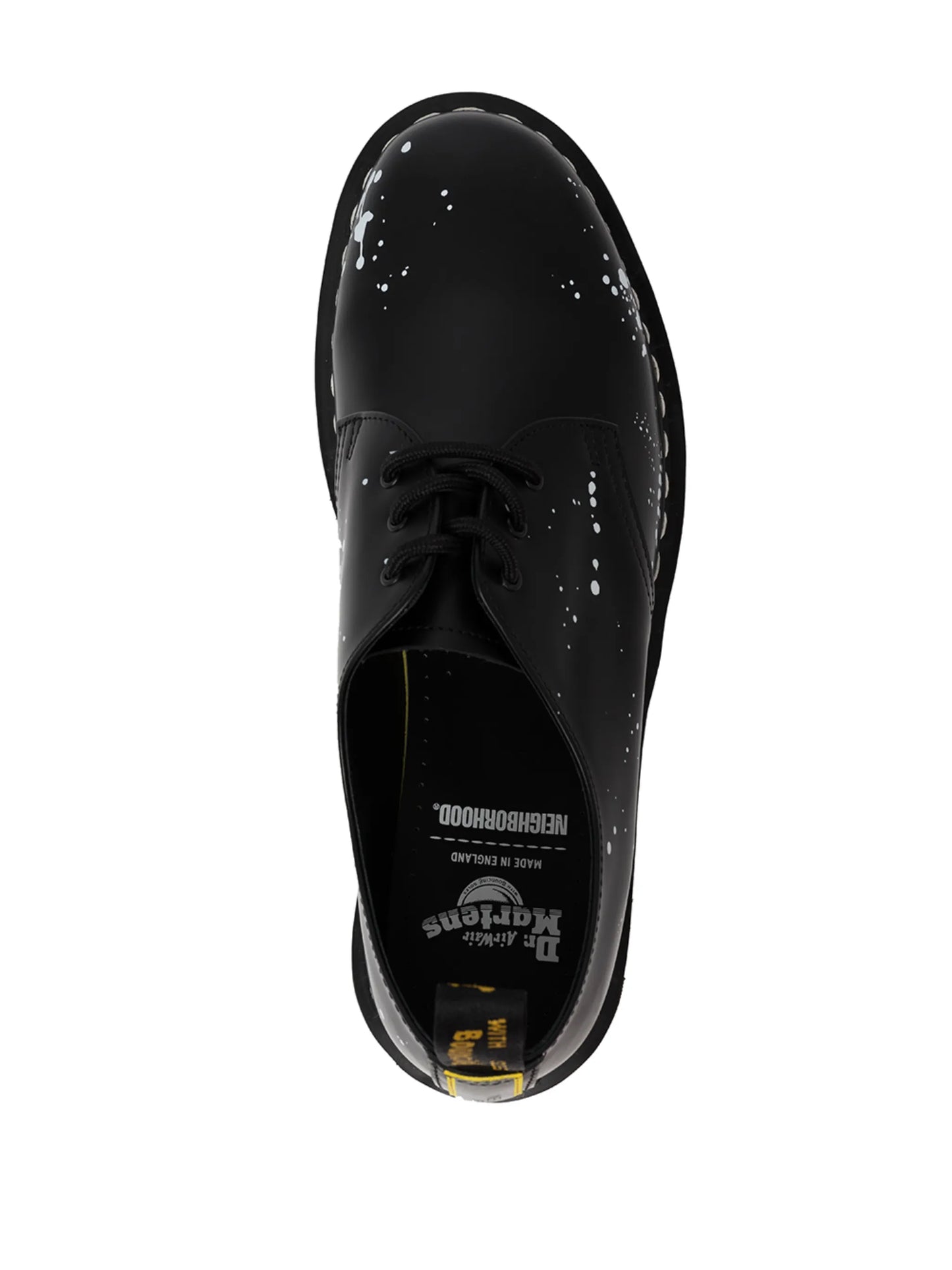 Neighborhood paint-splatter lace-up shoes