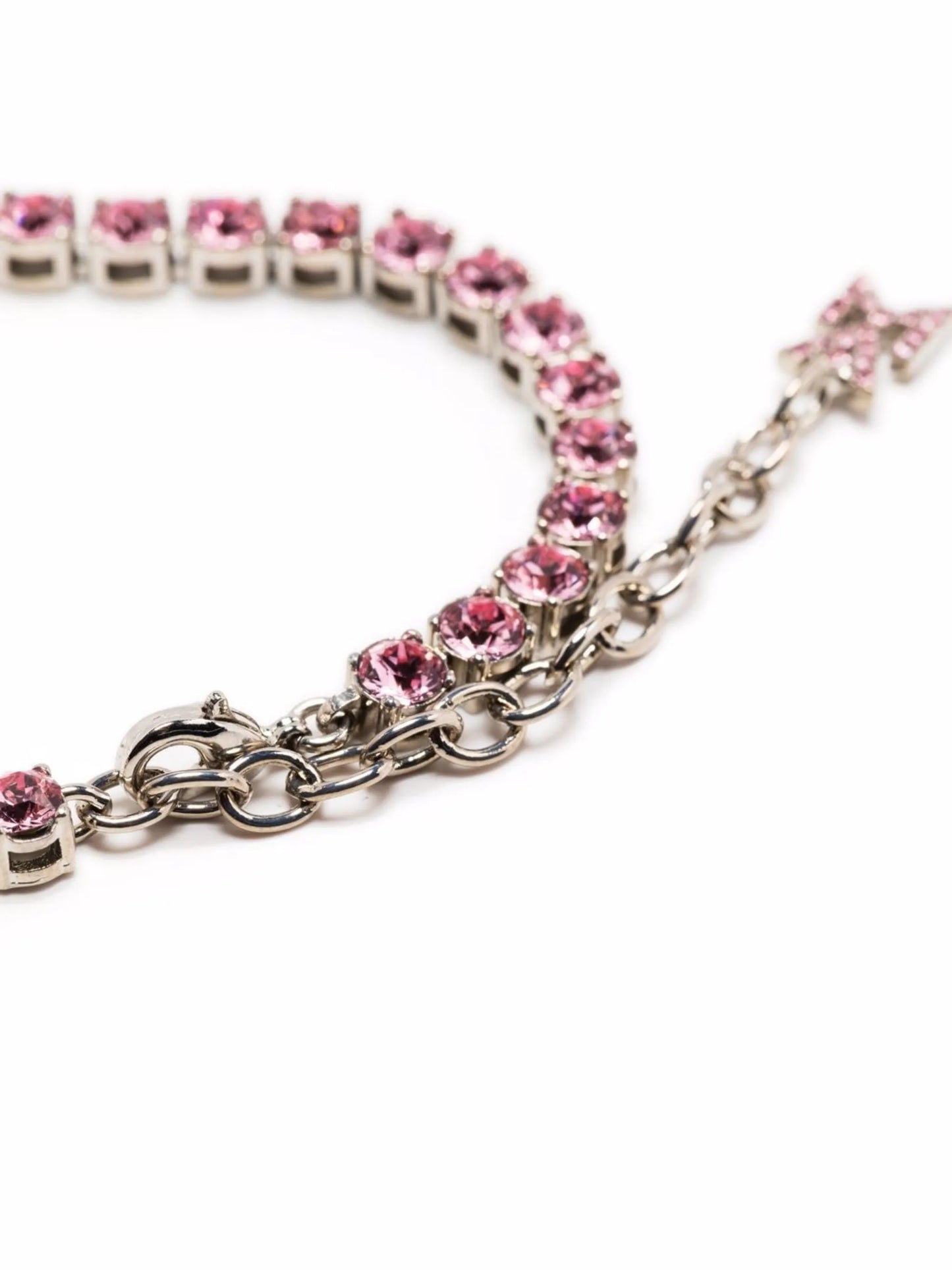 crystal tennis necklace