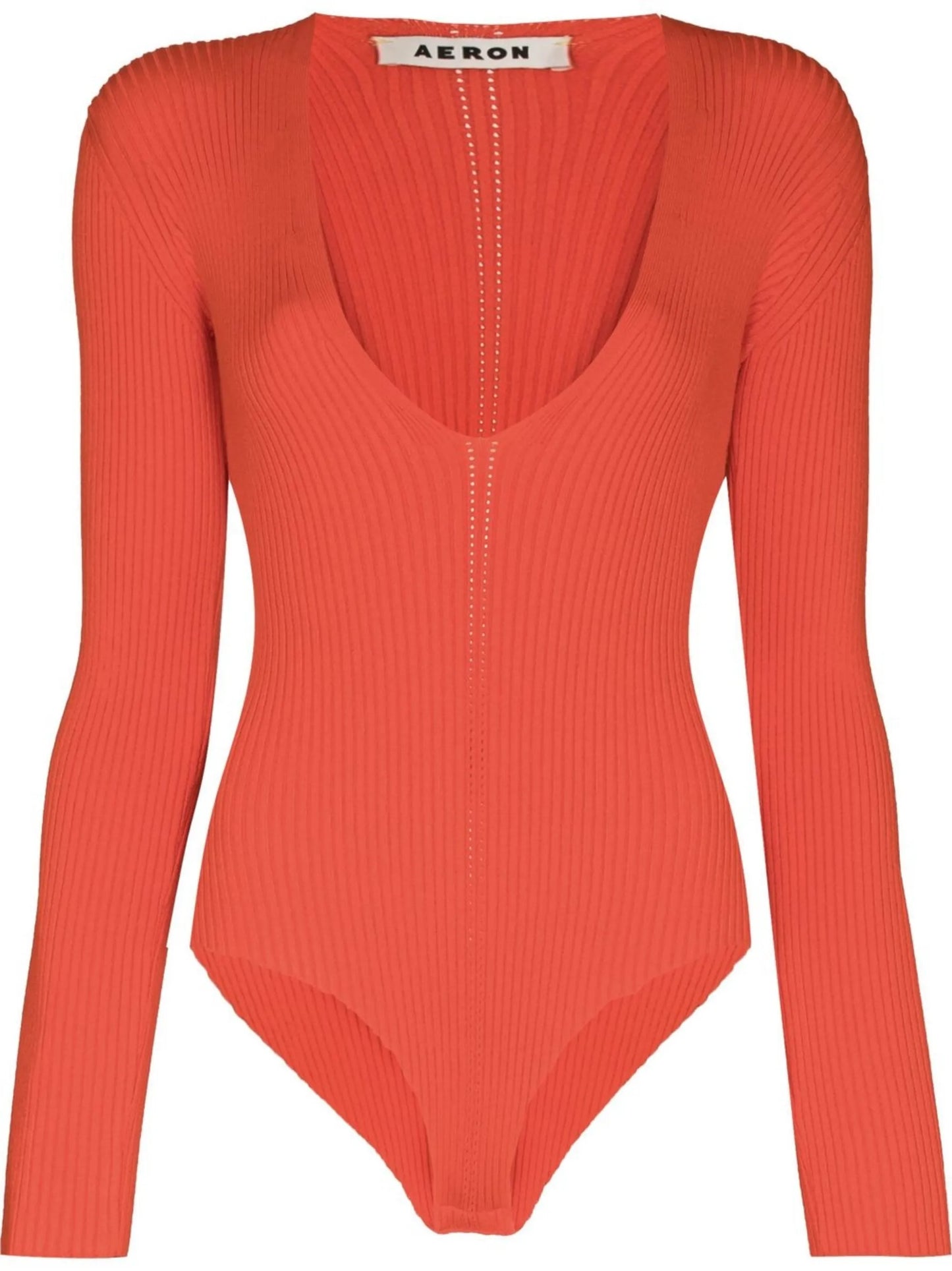 Falaise V-neck ribbed knit bodysuit