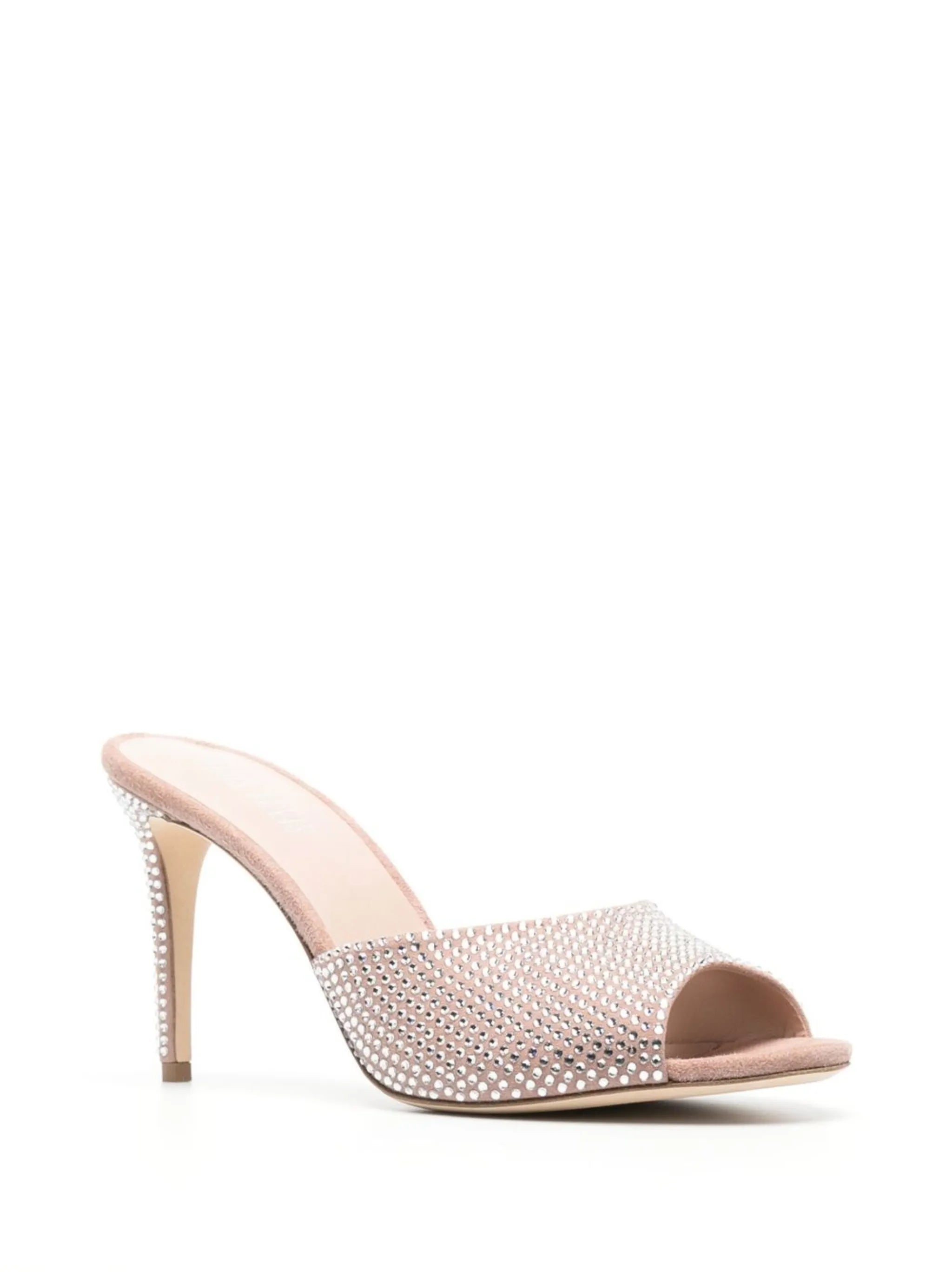 100mm Holly crystal-embellished open-toe sandals