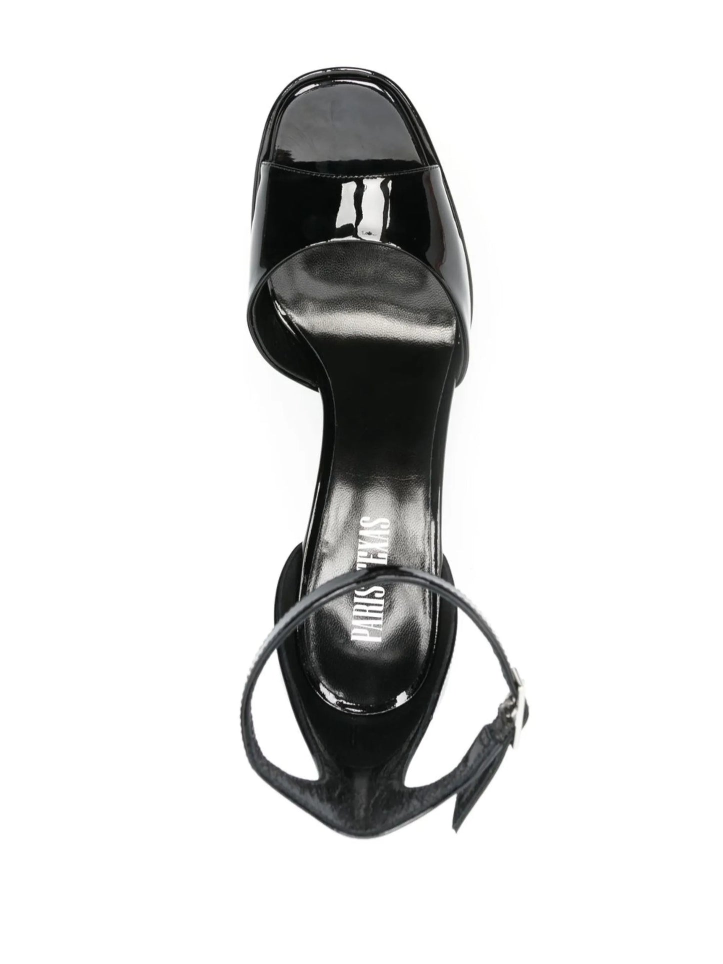 patent leather sandals