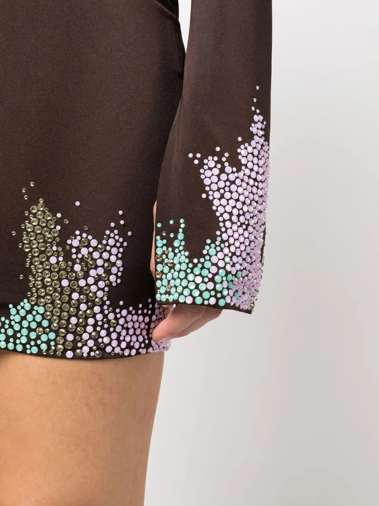 Adara stud-embellished mini dress