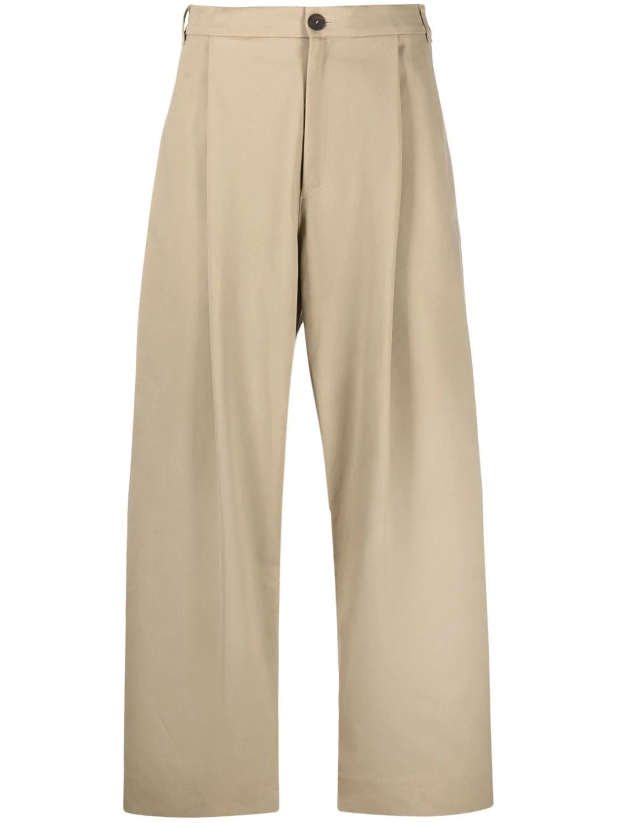wide-leg high-waisted trousers