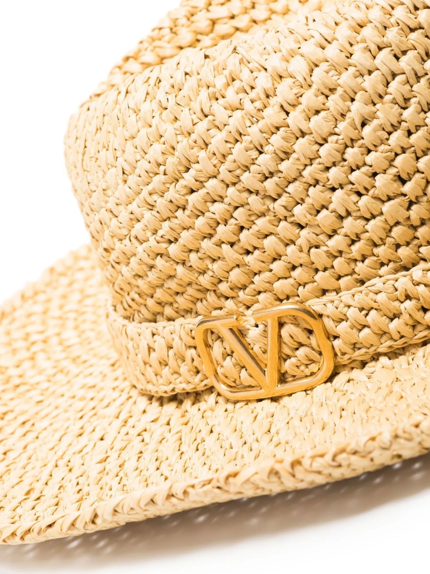 VLogo Signature raffia sun hat