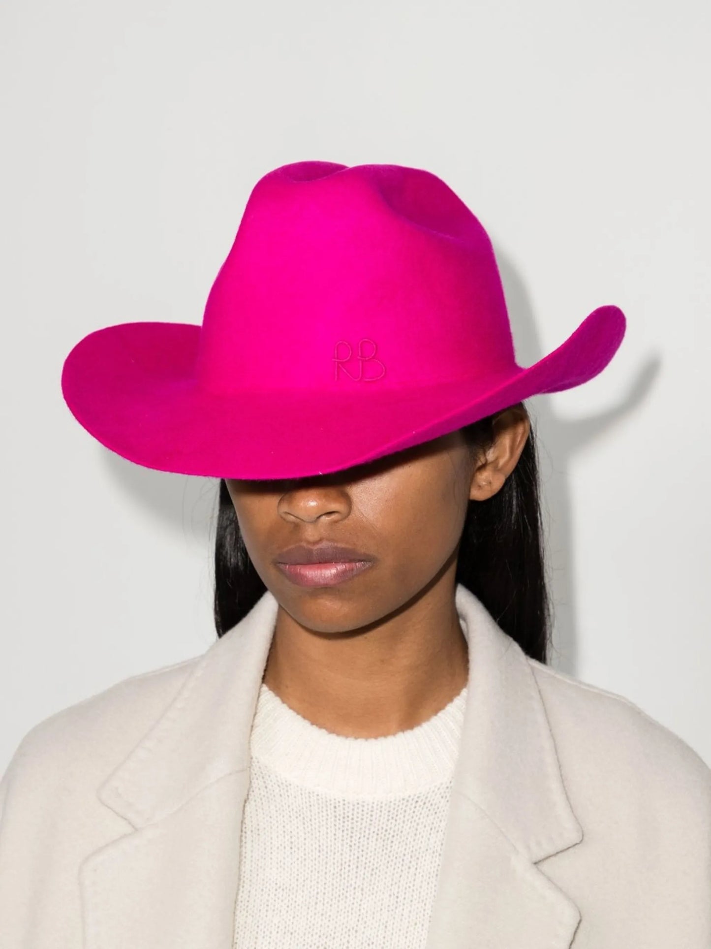 logo-embroidered cowboy hat