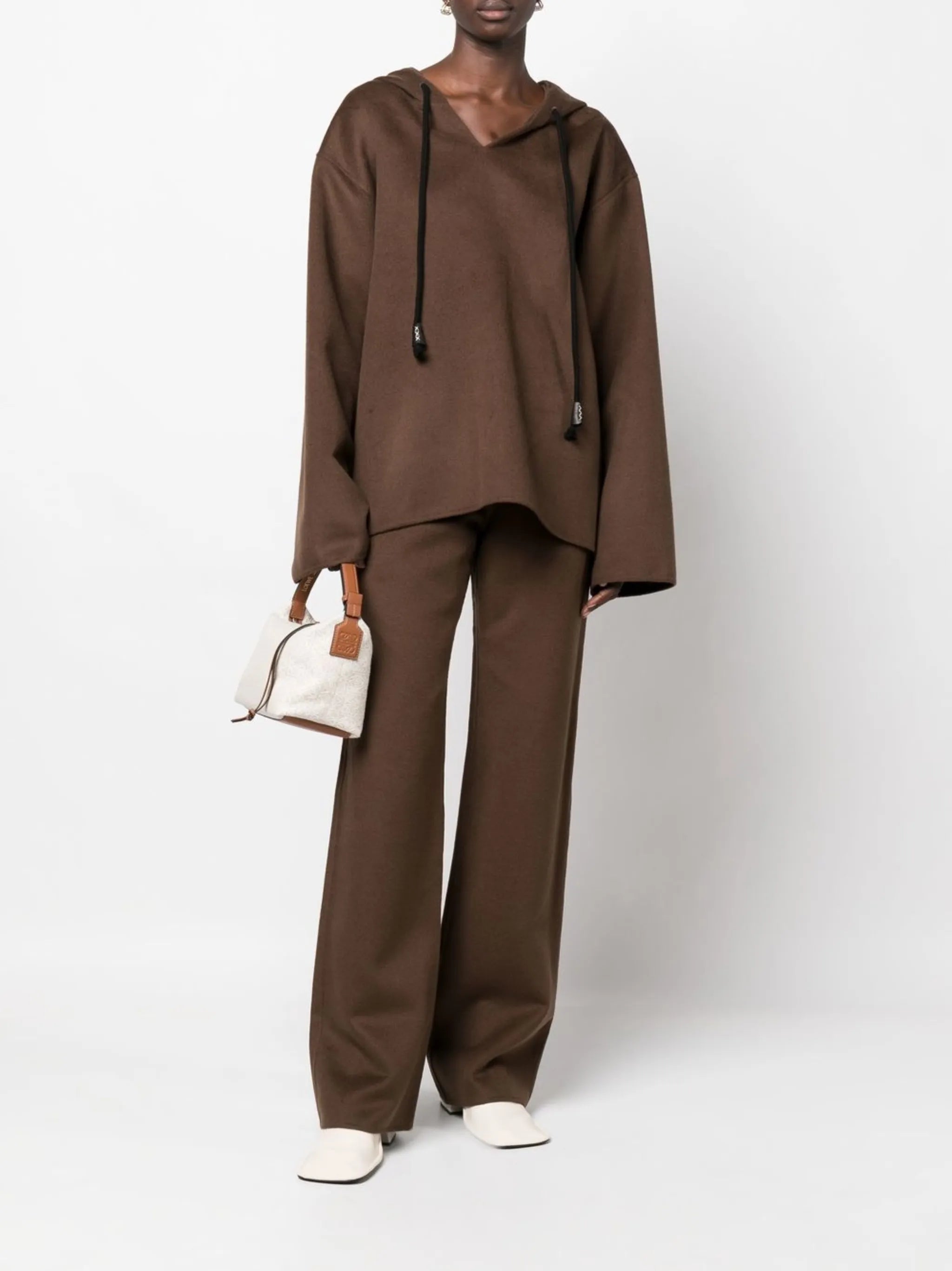 Bya high-waisted straight-leg trousers